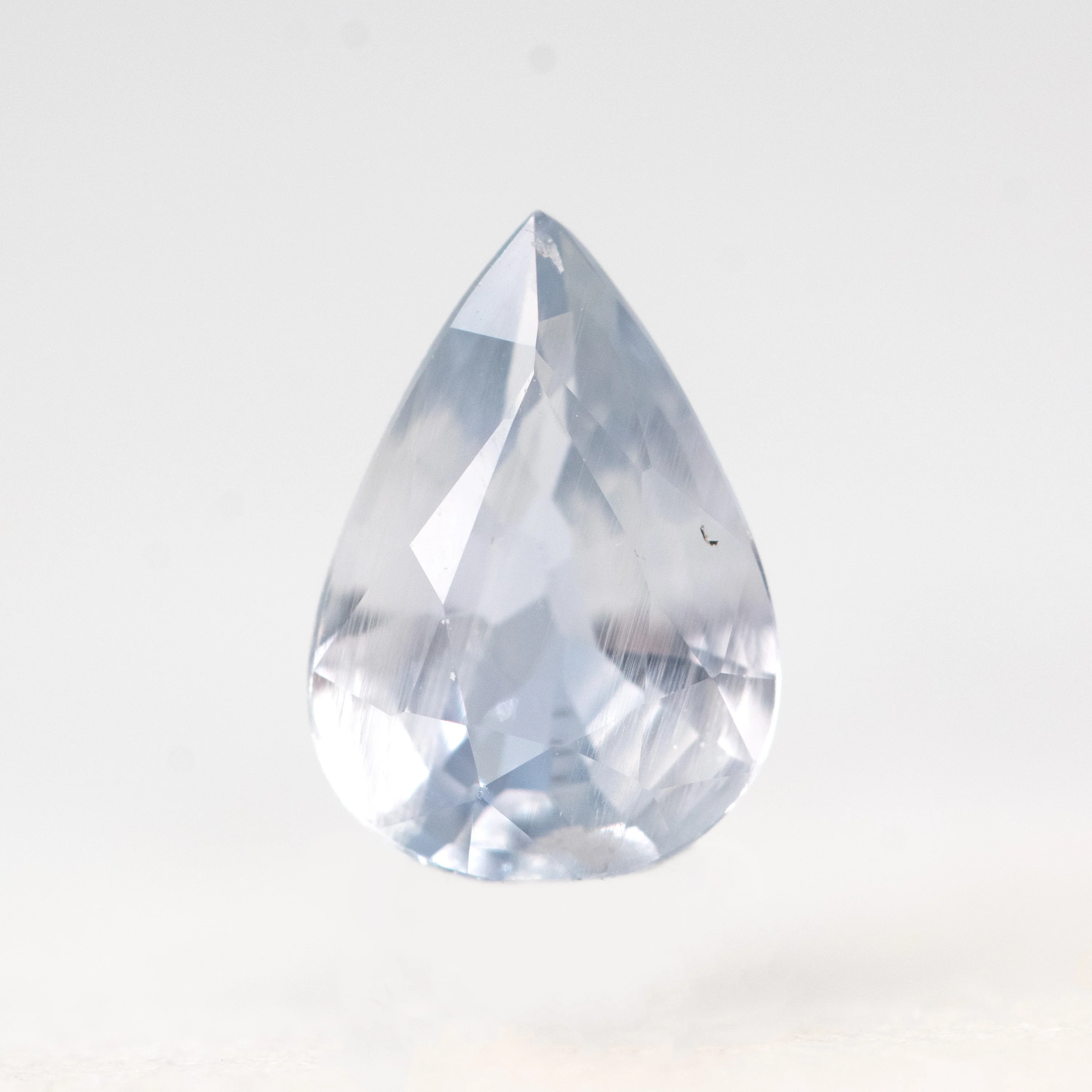 0.91 Carat Pale Blue Pear Sapphire for Custom Work - Inventory Code PBPS091