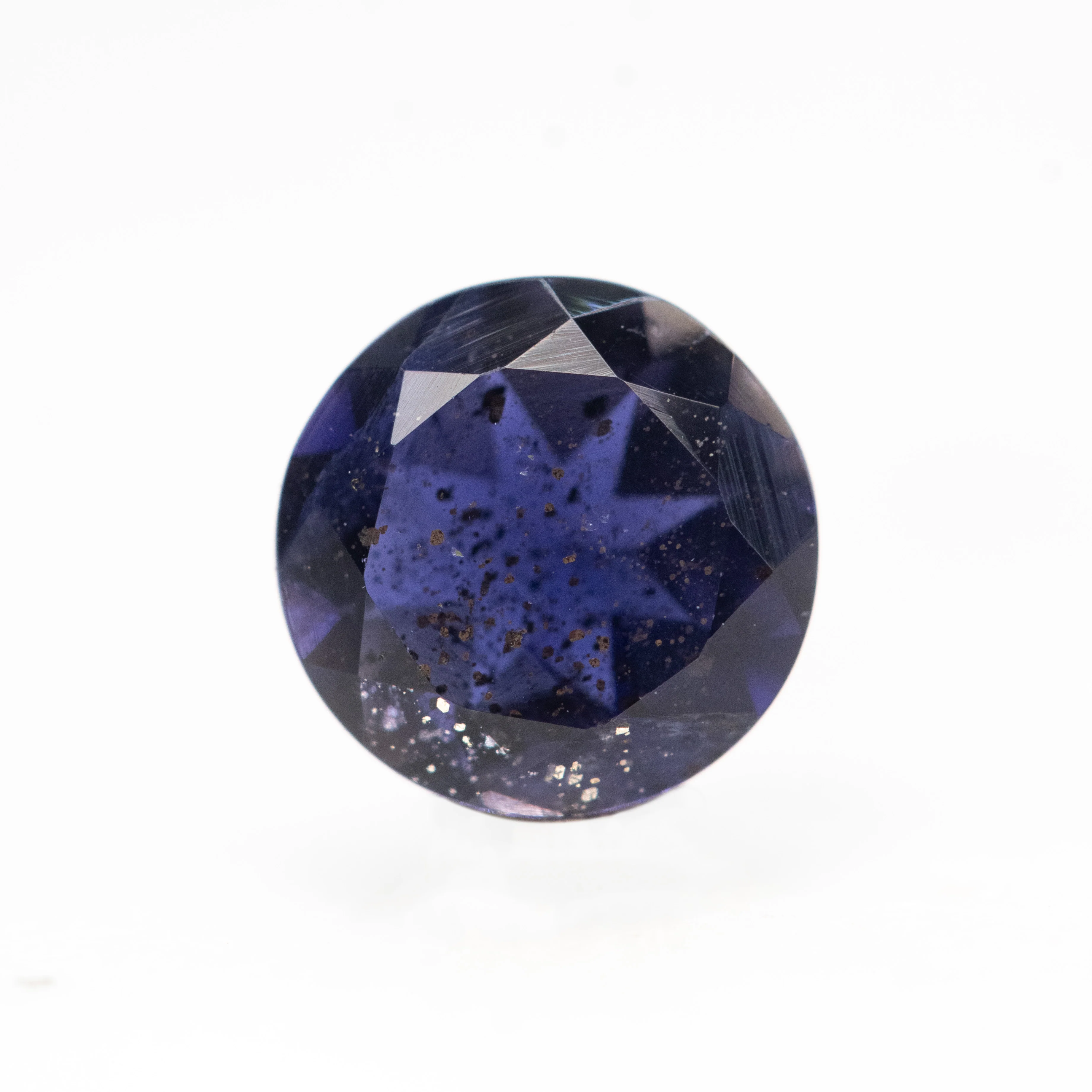 0.91 Carat Round Purple Iolite for Custom Work - Inventory Code RPI091