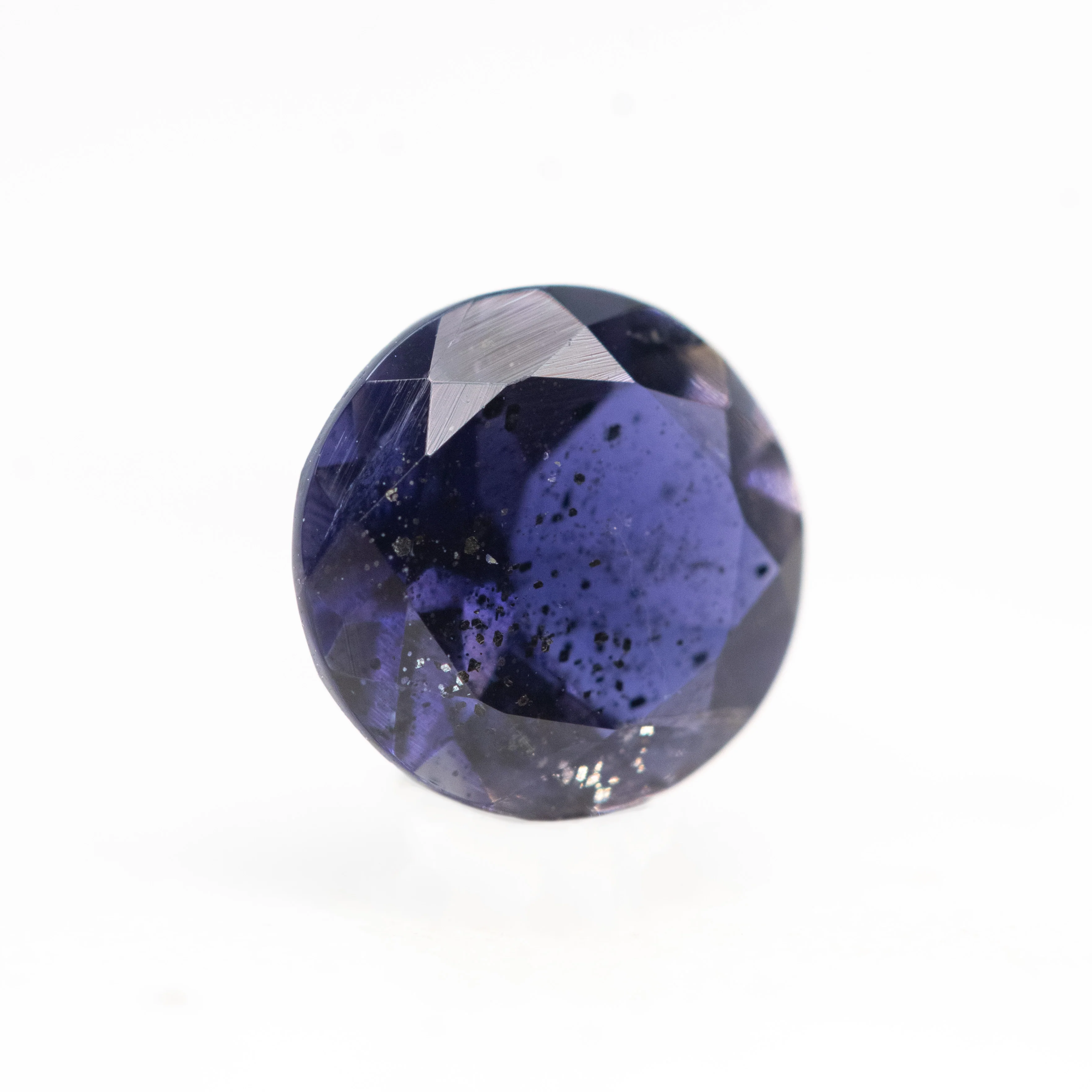0.91 Carat Round Purple Iolite for Custom Work - Inventory Code RPI091 - Image 4