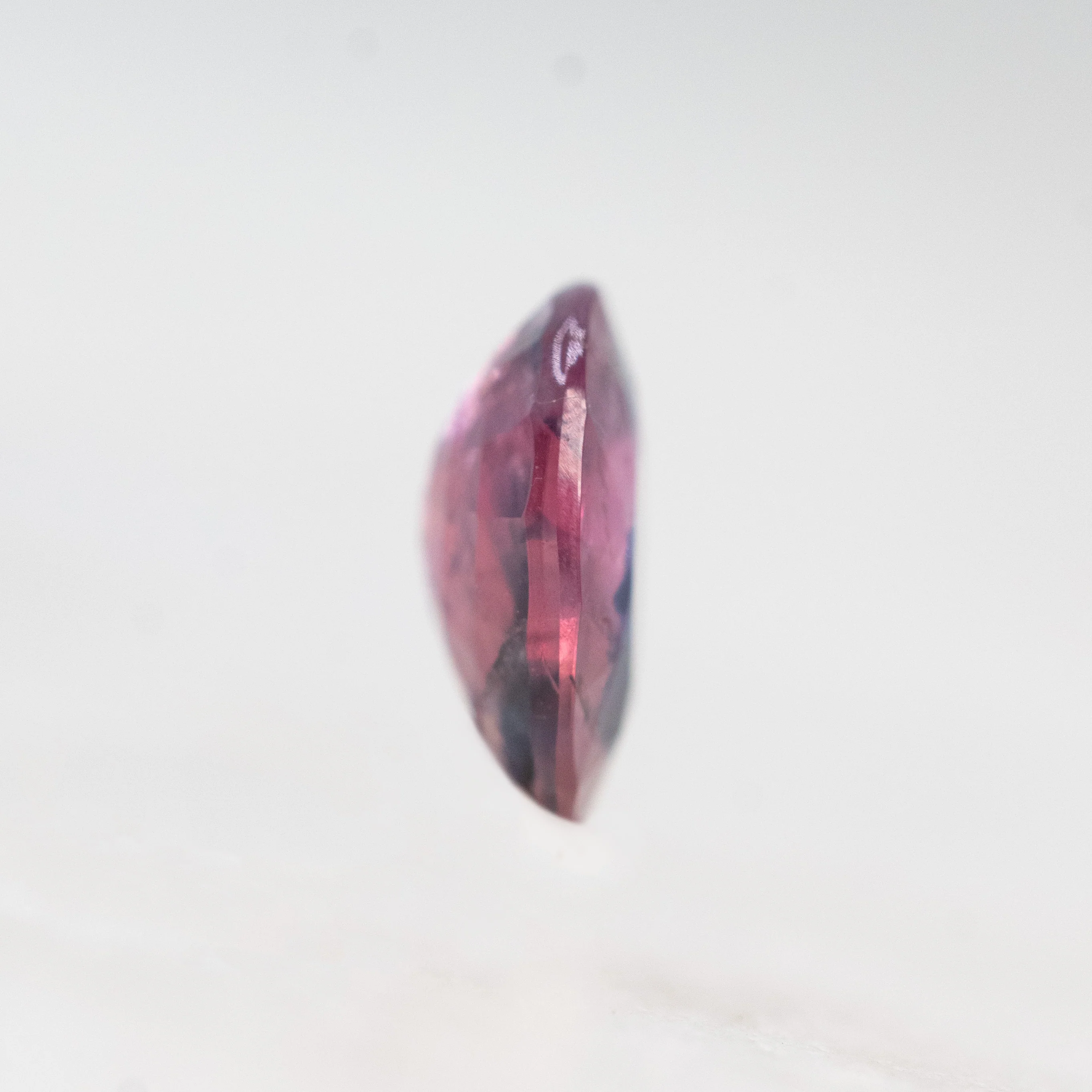 0.93 Carat Bicolor Pink and Purple Oval Sapphire for Custom Work - Inventory Code PPOS093 - Image 5