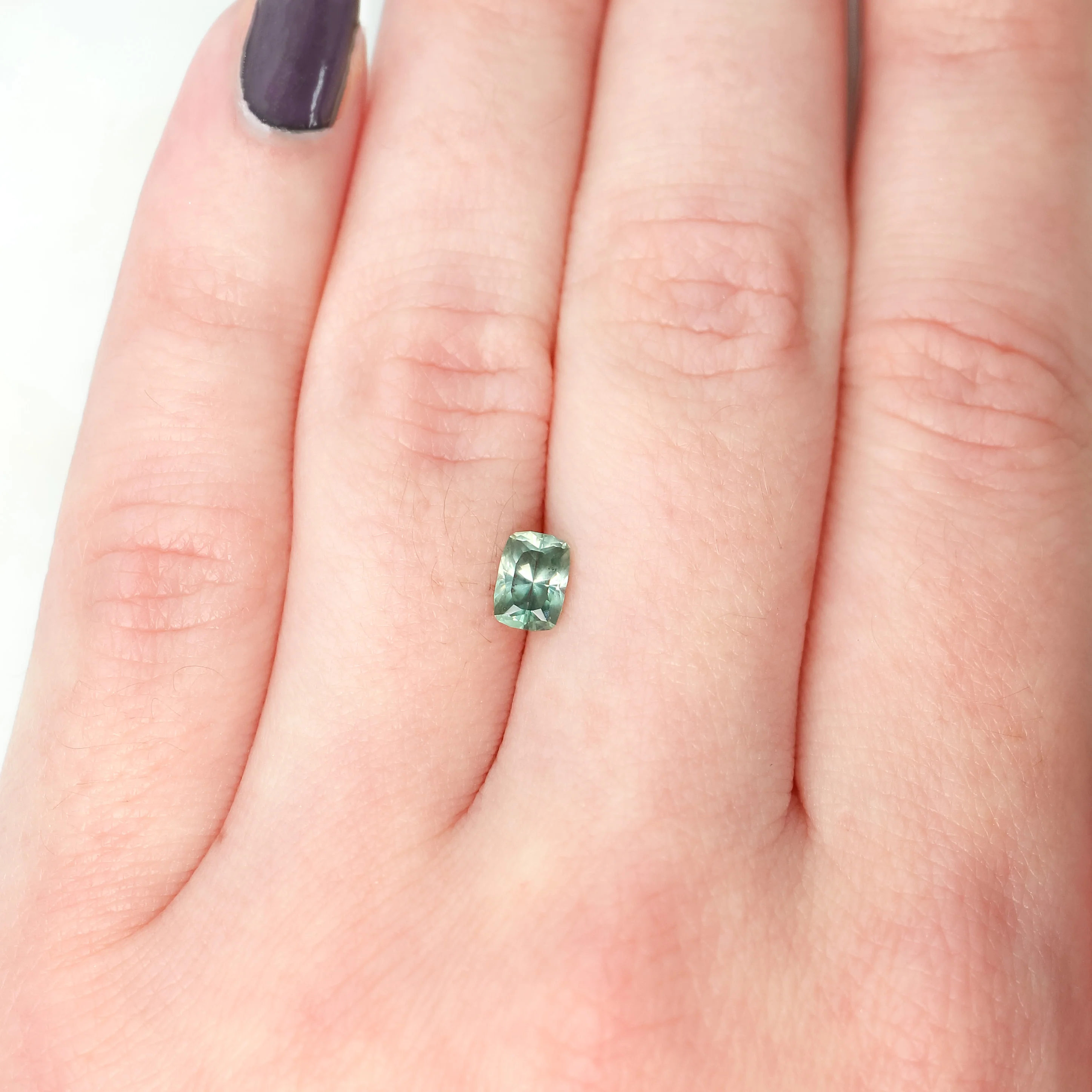 0.93 Carat John Dyer Regal Radiant Cut Teal Montana Sapphire for Custom Work - Inventory Code RRTS093 - Image 2