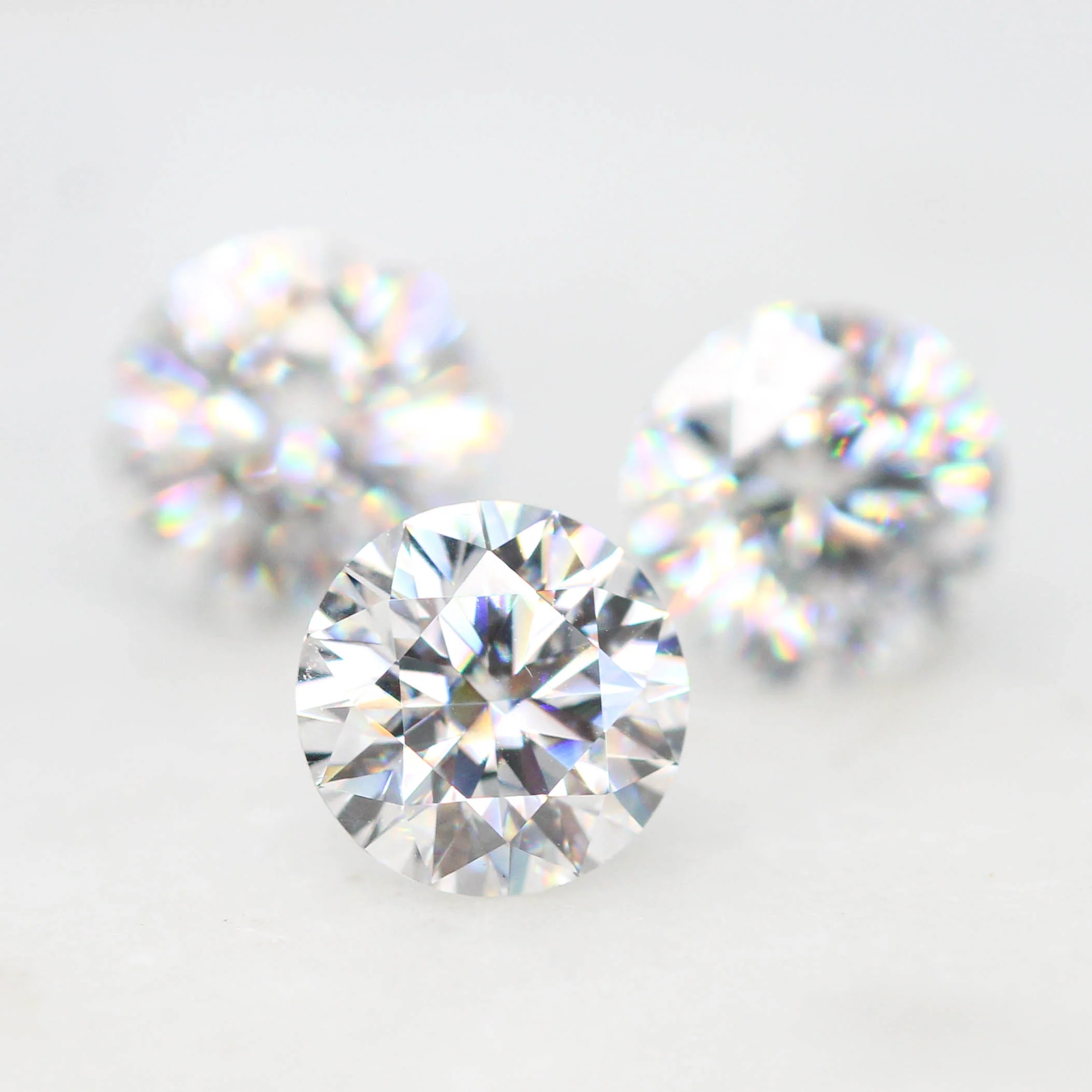 0.93 Carat White Moissanite for Custom Work - Inventory Code WRM093 - Image 6