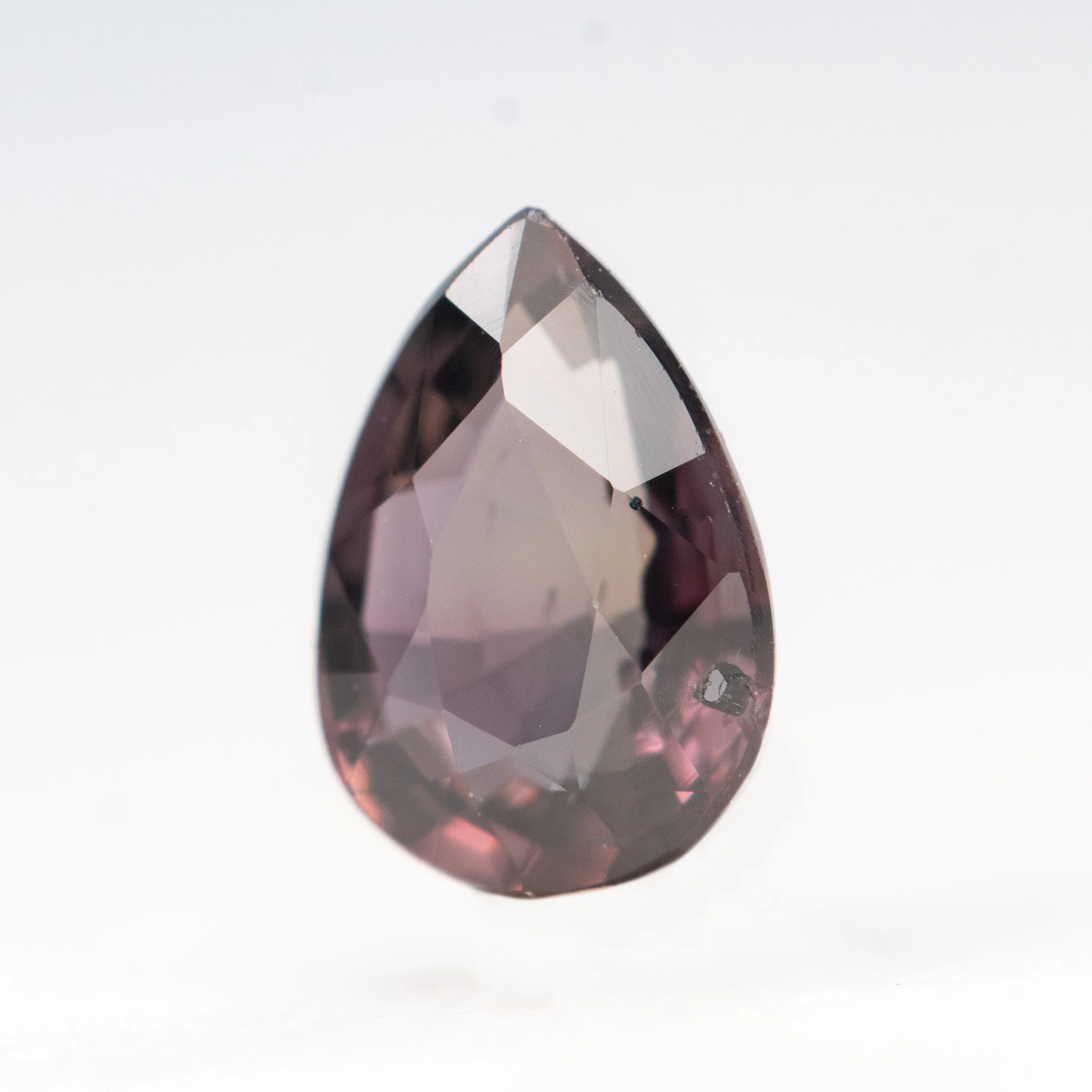 0.94 Carat Burgundy Pear Sapphire for Custom Work - Inventory Code BPS094 - Image 3