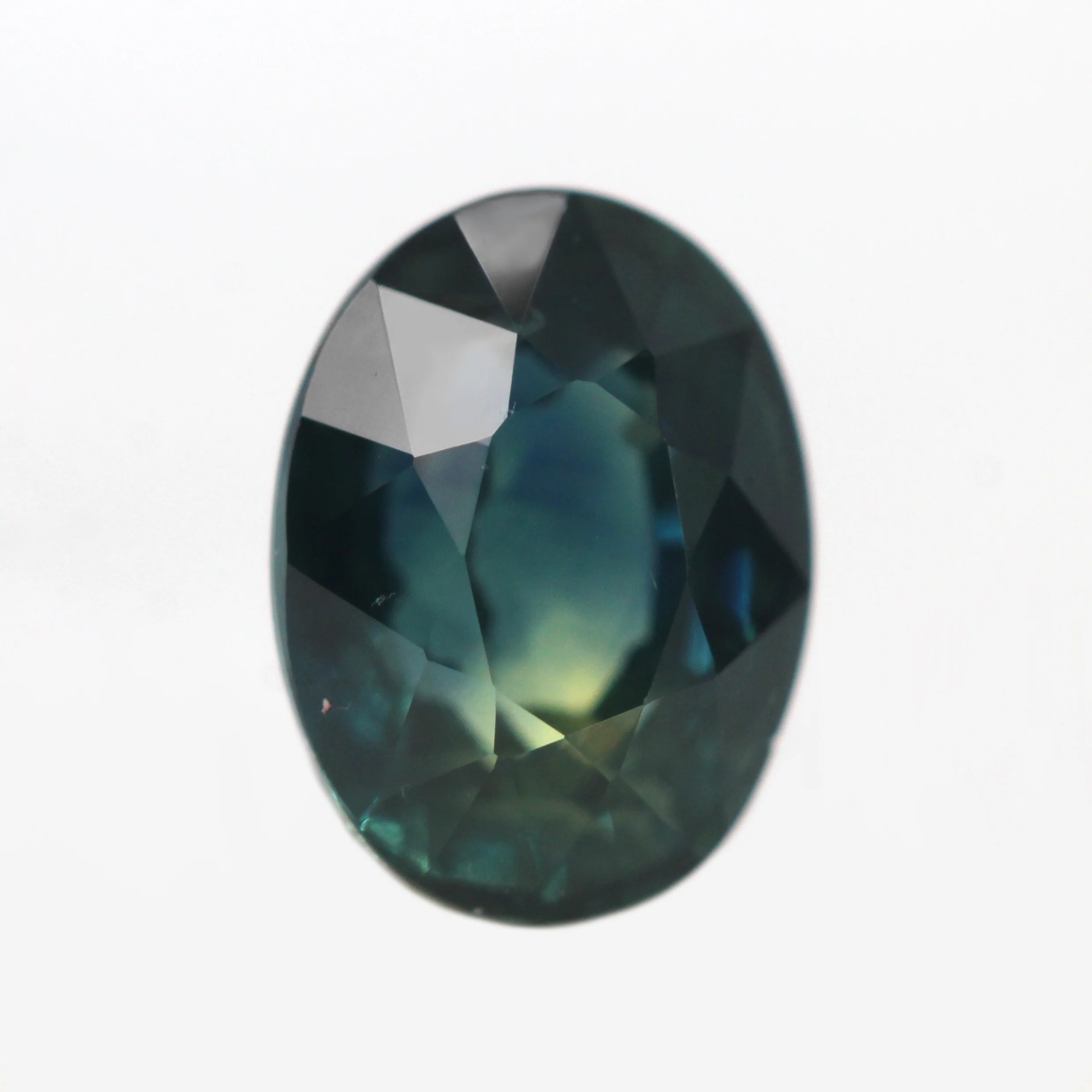 0.98 Carat Teal Oval Australian Sapphire for Custom Work - Inventory Code TOS098 - Image 4