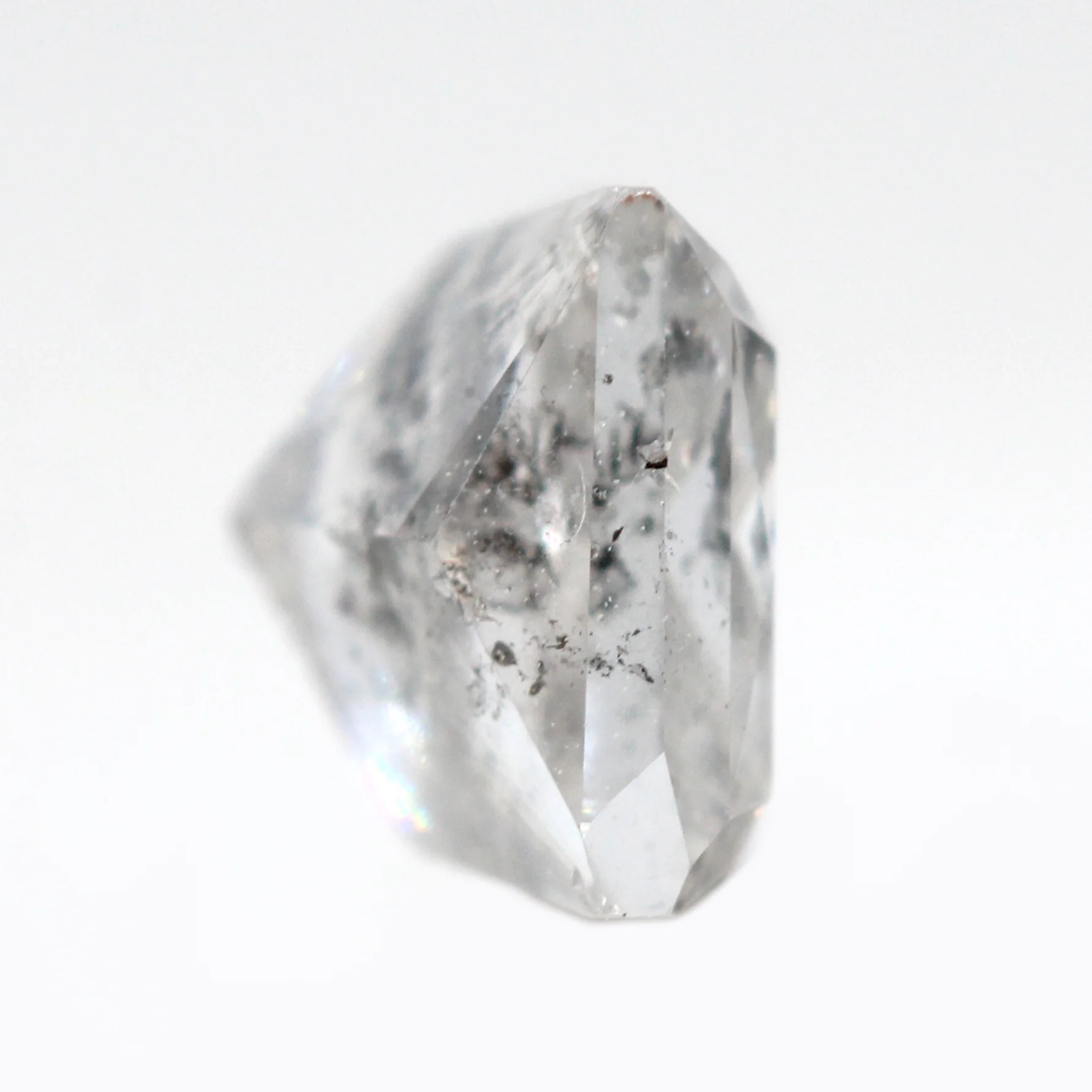0.98 Carat Gray Princess Cut Salt and Pepper Diamond for Custom Work - Inventory Code PSG098 - Image 5