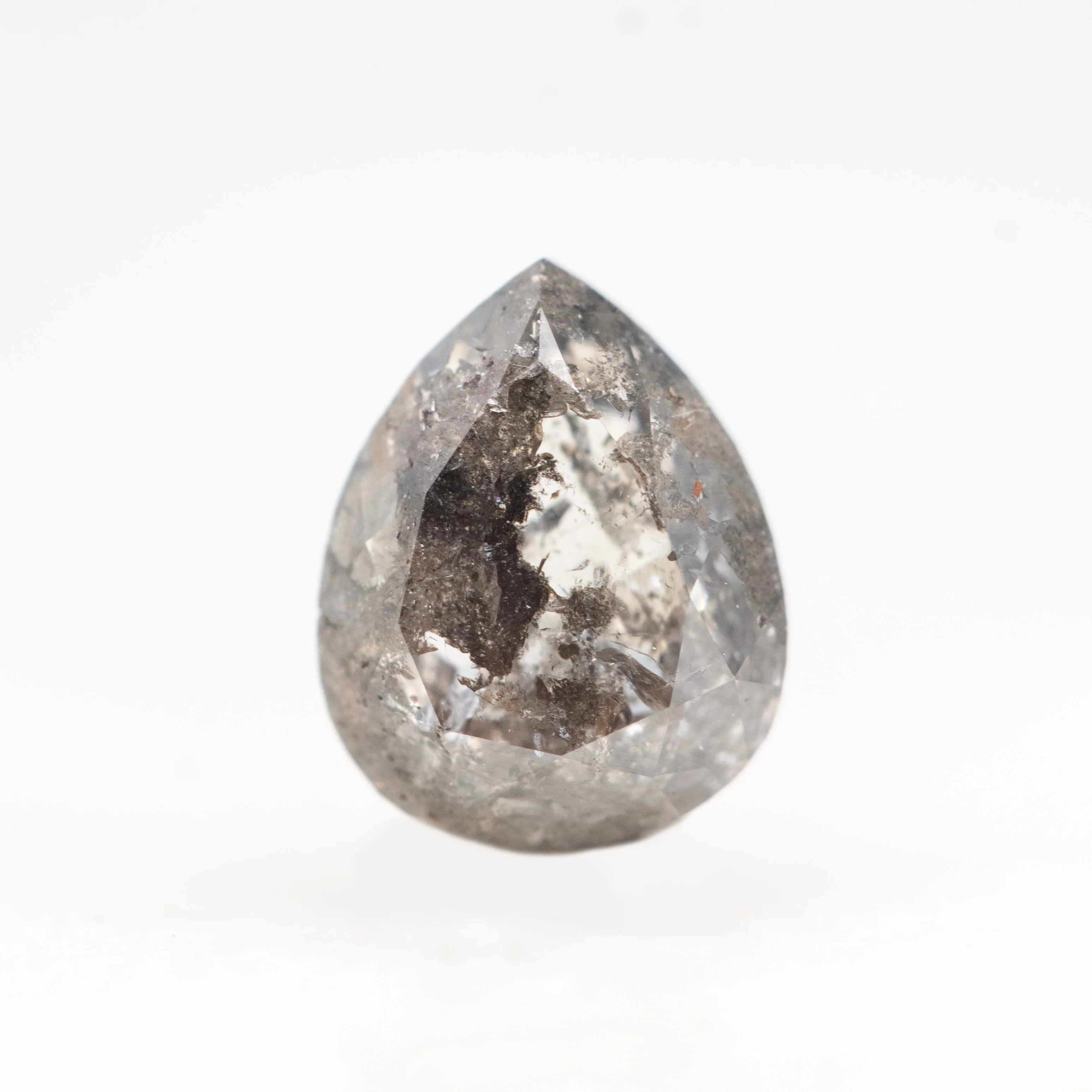 0.99 Carat Gray Pear Salt and Pepper Diamond for Custom Work - Inventory Code DSP099