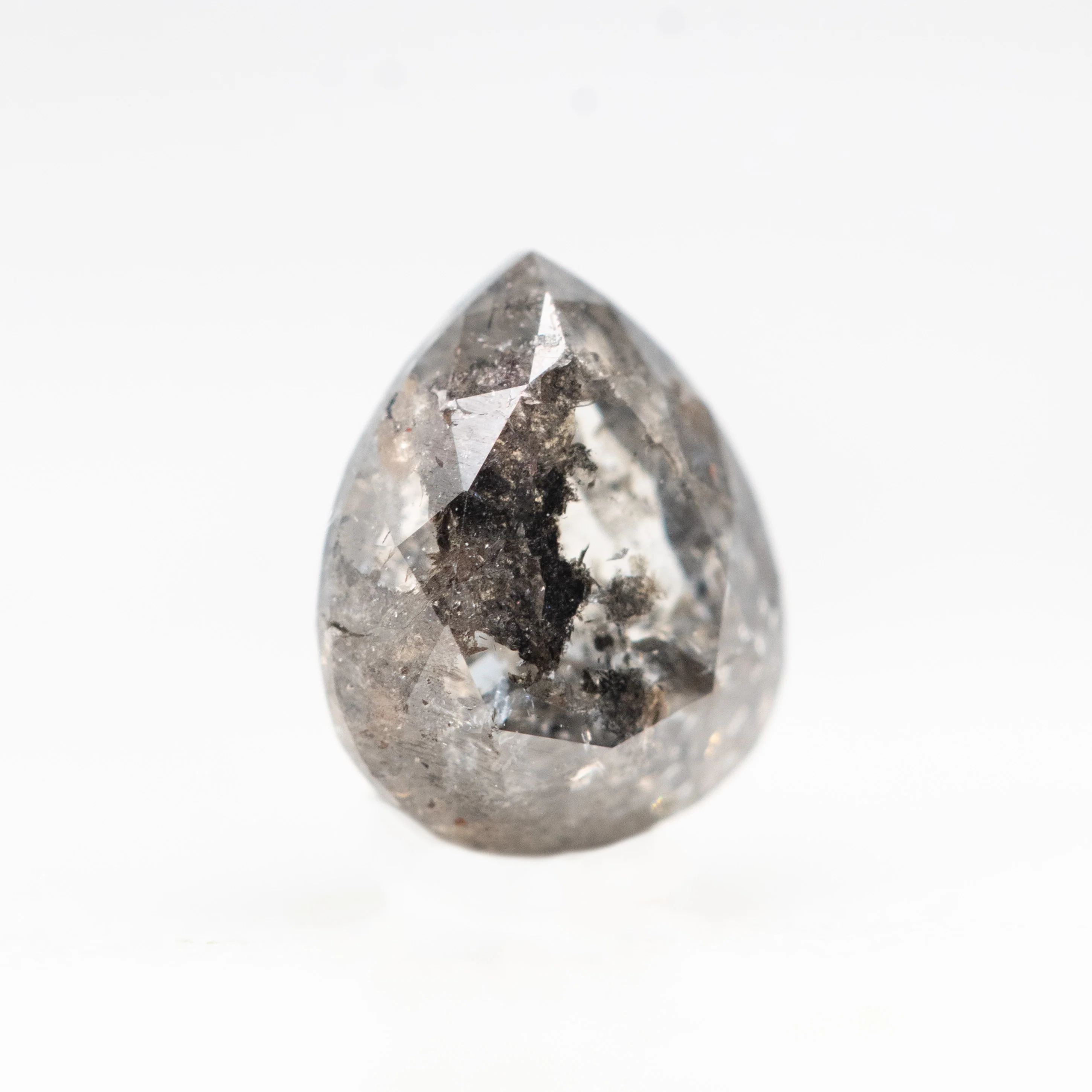 0.99 Carat Gray Pear Salt and Pepper Diamond for Custom Work - Inventory Code DSP099 - Image 4