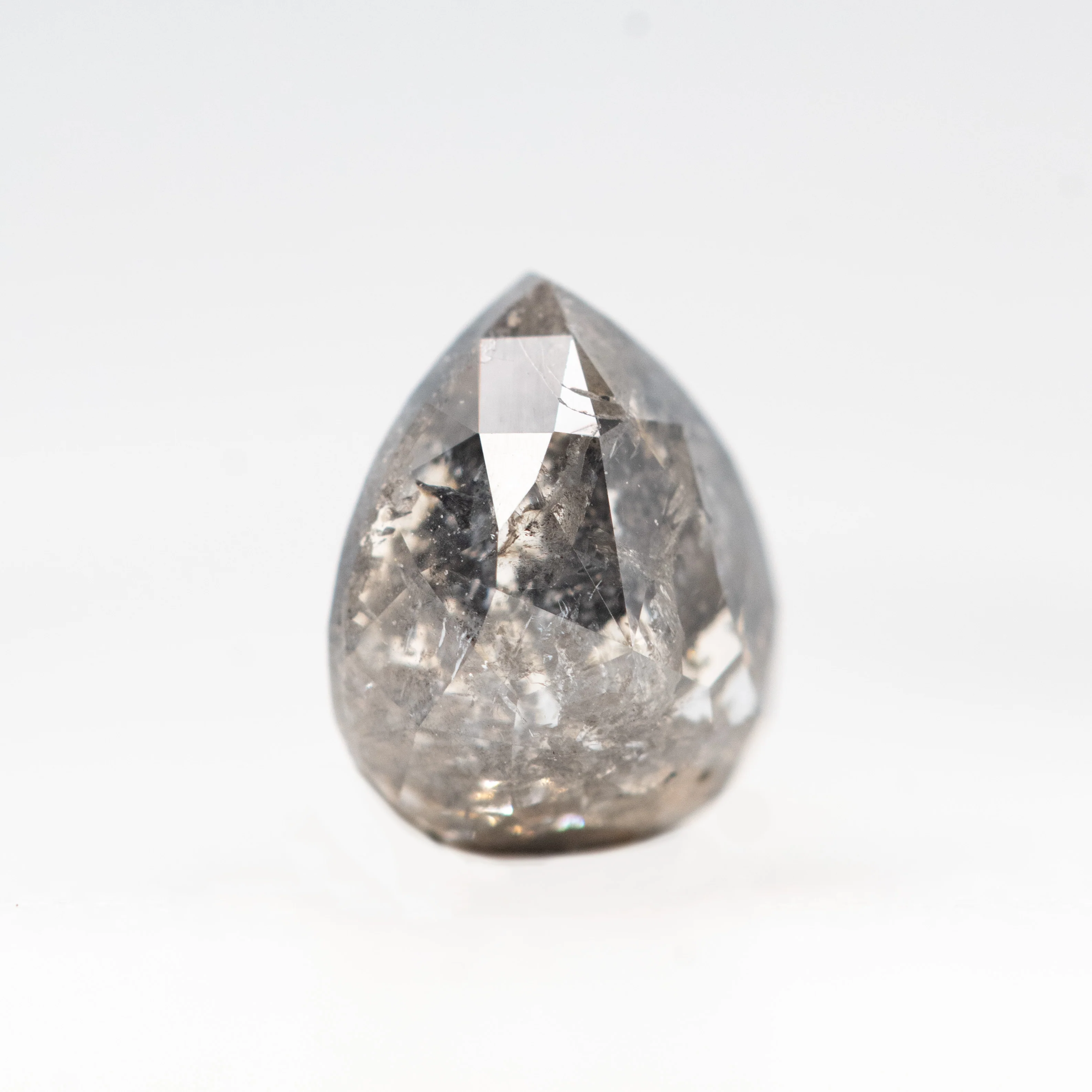 0.99 Carat Gray Pear Salt and Pepper Diamond for Custom Work - Inventory Code DSP099 - Image 7