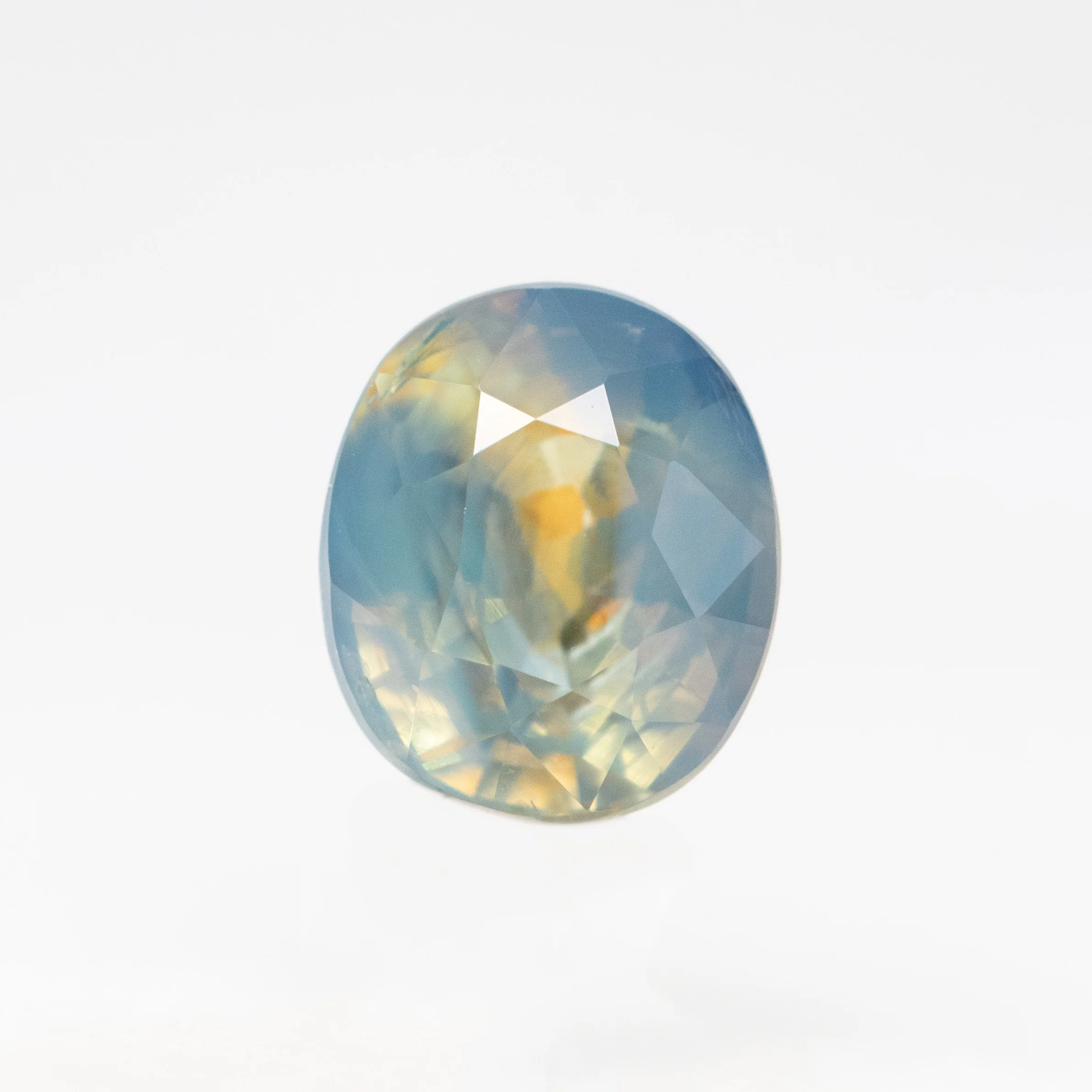 1.00 Carat Multicolor Oval Sapphire for Custom Work - Inventory Code MCOS099