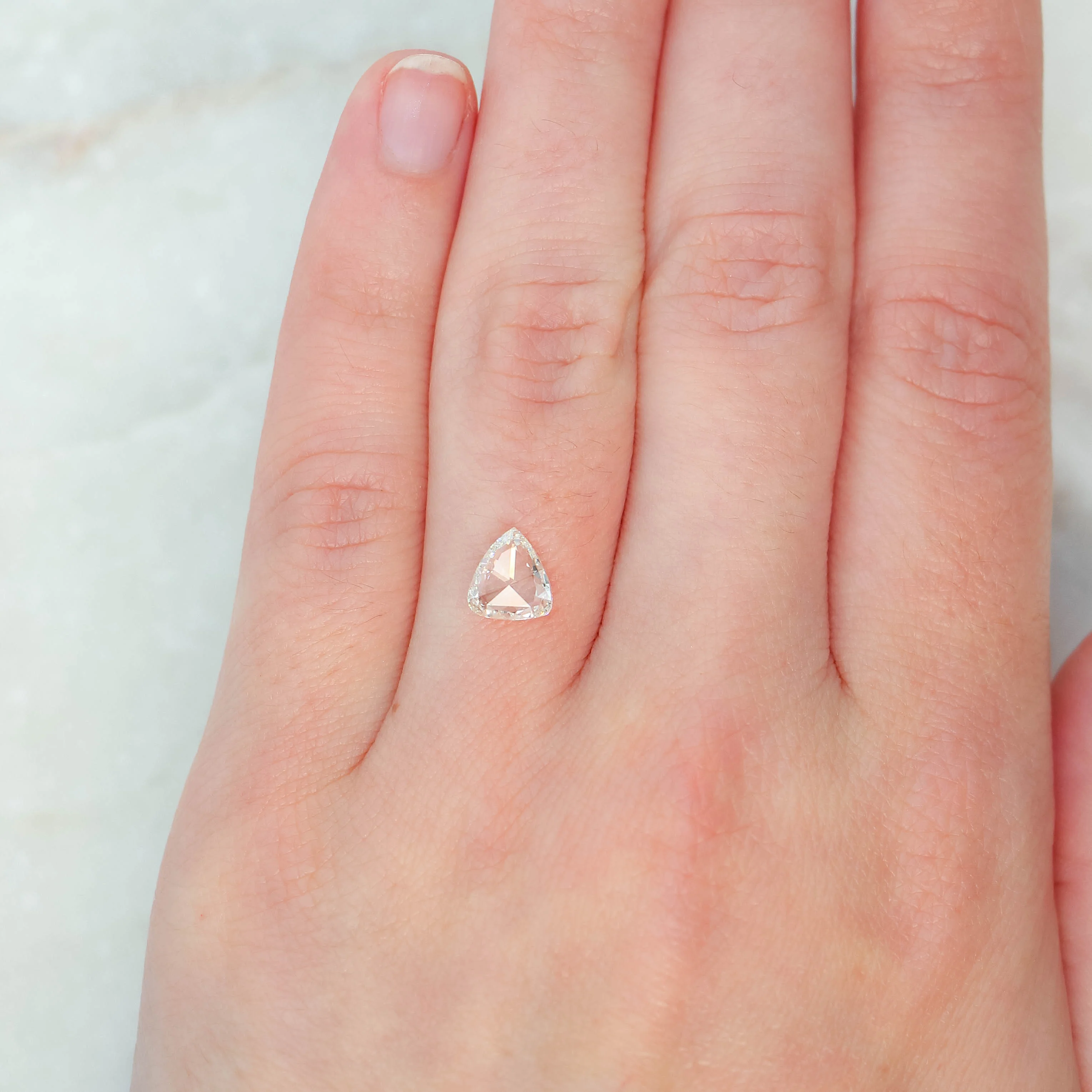 1.00 Carat Clear Trillion Diamond for Custom Work - Inventory Code SCT100 - Image 9