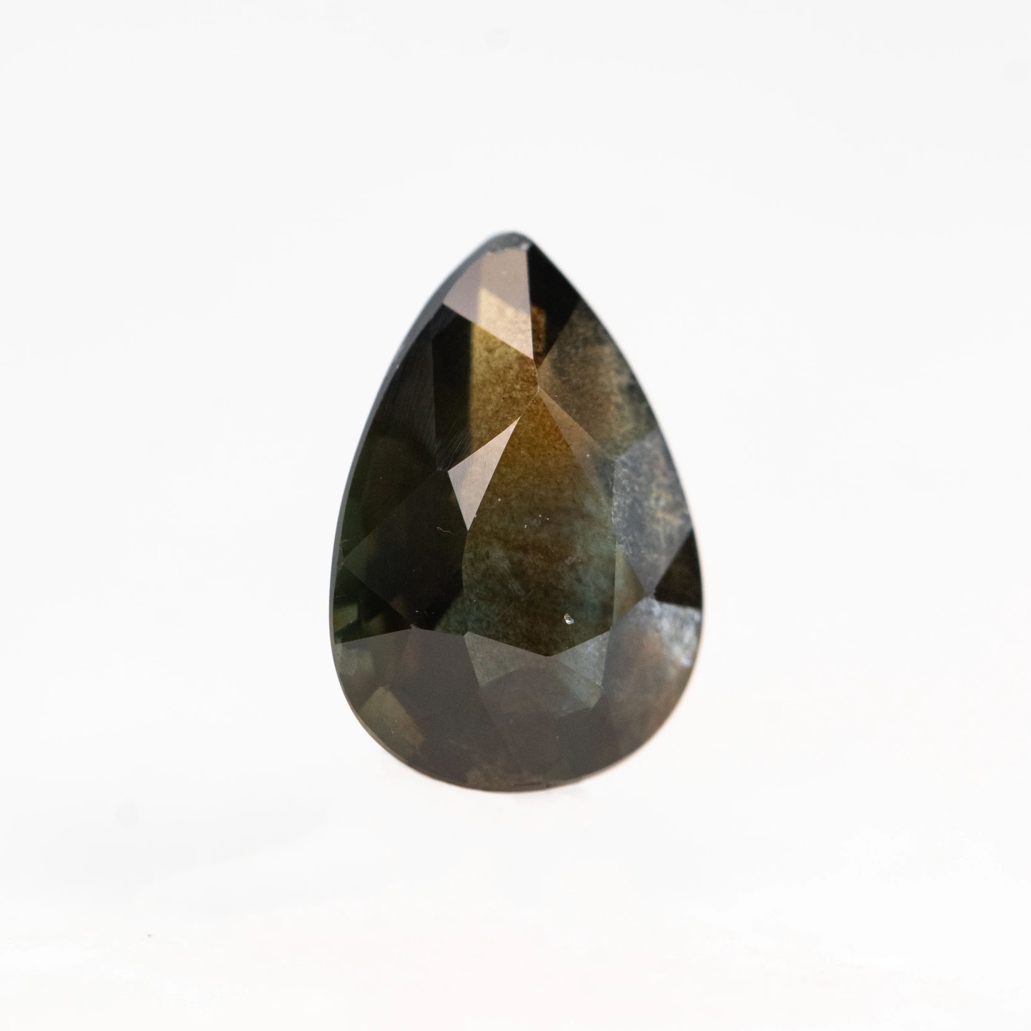 1.00 Carat Dark Brown Pear Sapphire for Custom Work - Inventory Code DBPS100 - Image 4