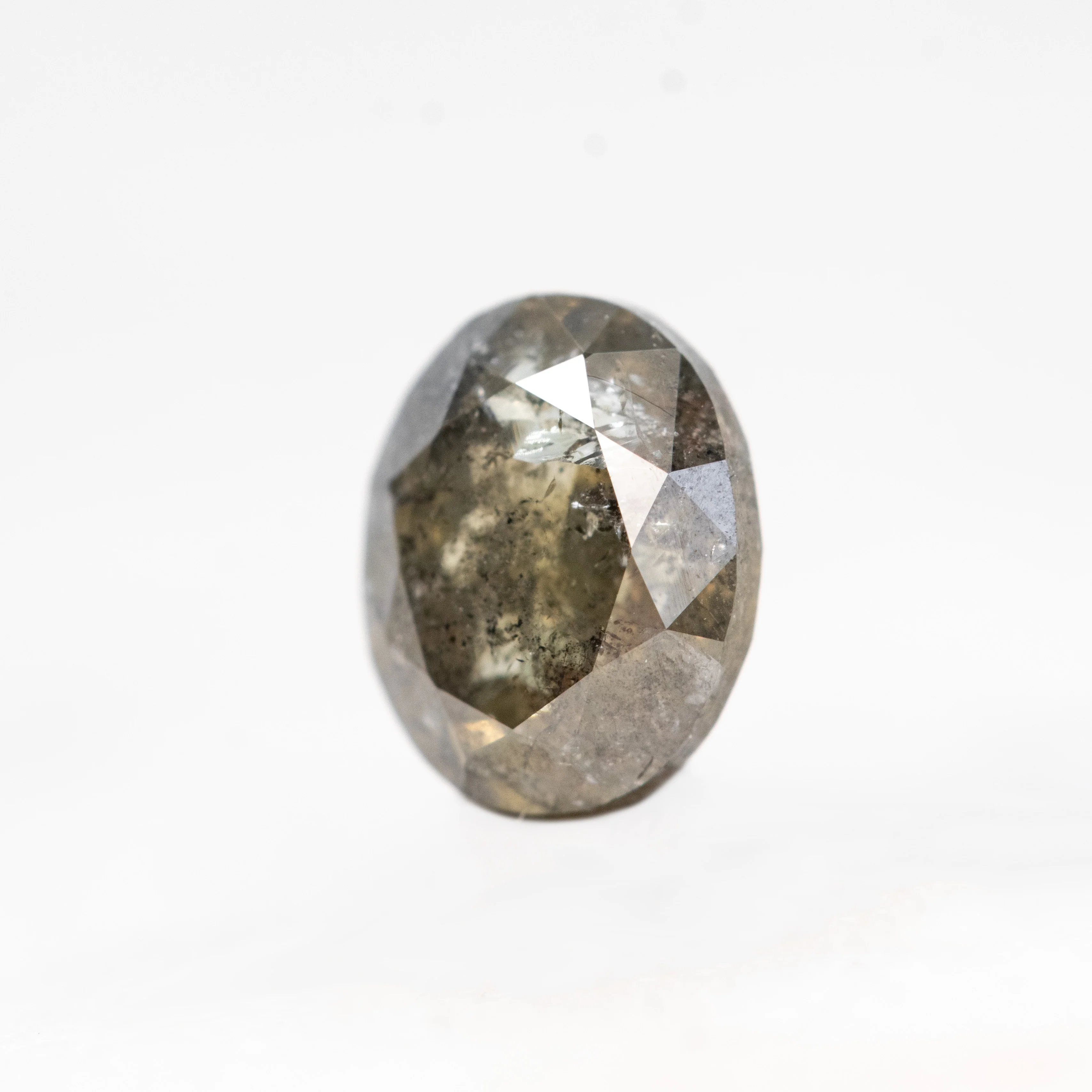 1.00 Carat Champagne Oval Salt and Pepper Diamond for Custom Work - Inventory Code DSO100 - Image 7