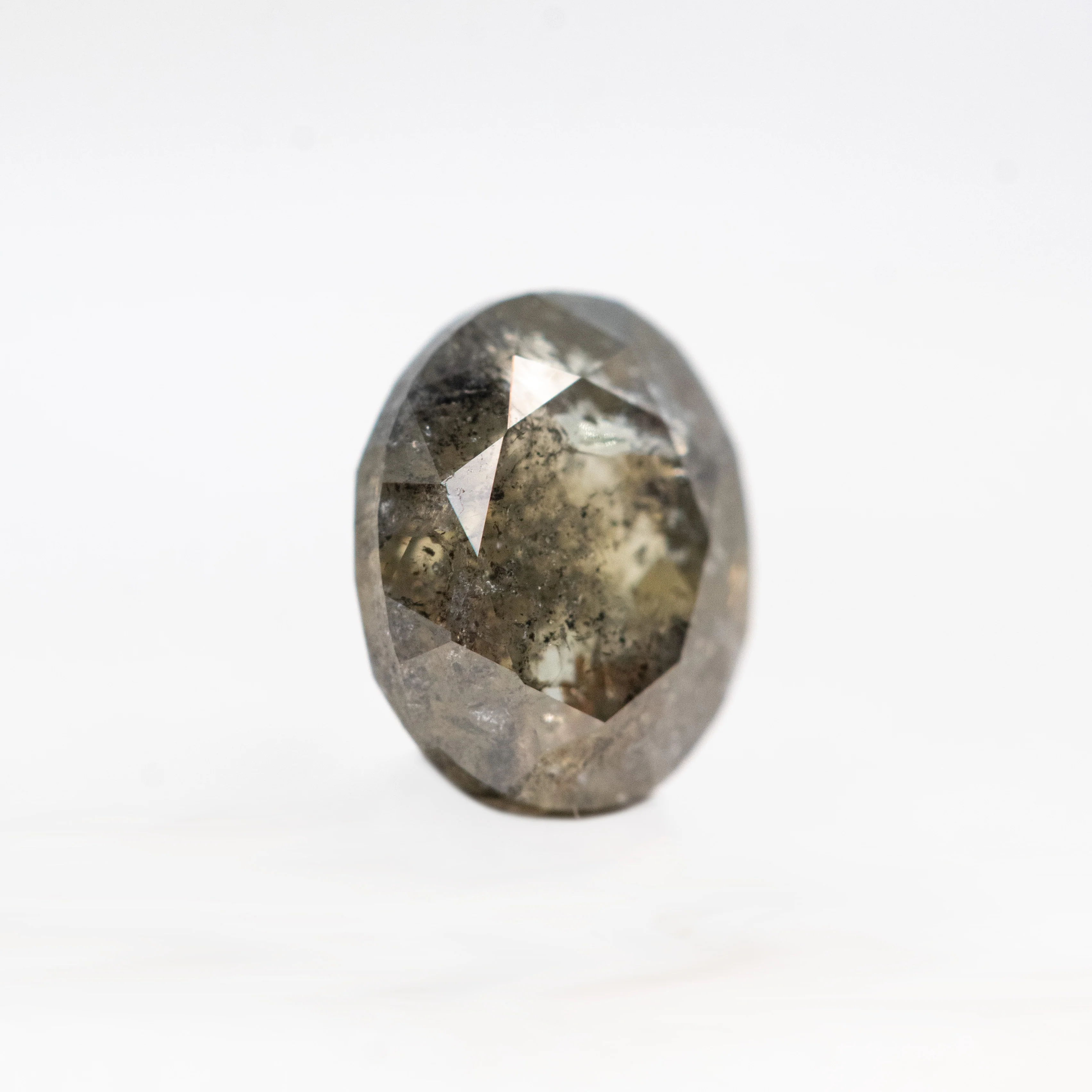 1.00 Carat Champagne Oval Salt and Pepper Diamond for Custom Work - Inventory Code DSO100 - Image 8