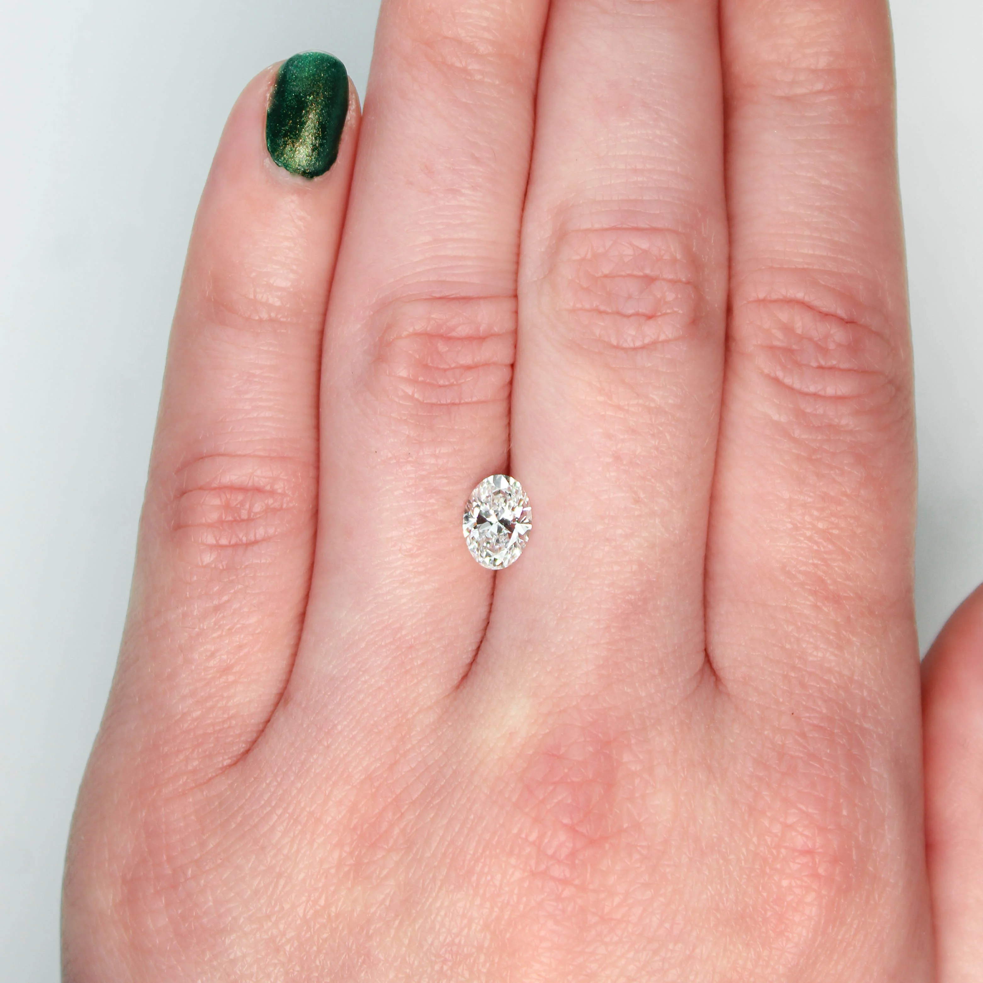 1.00 Carat IGI Certified Lab Grown Oval Diamond for Custom Work - Inventory Code LGO100 - Image 2
