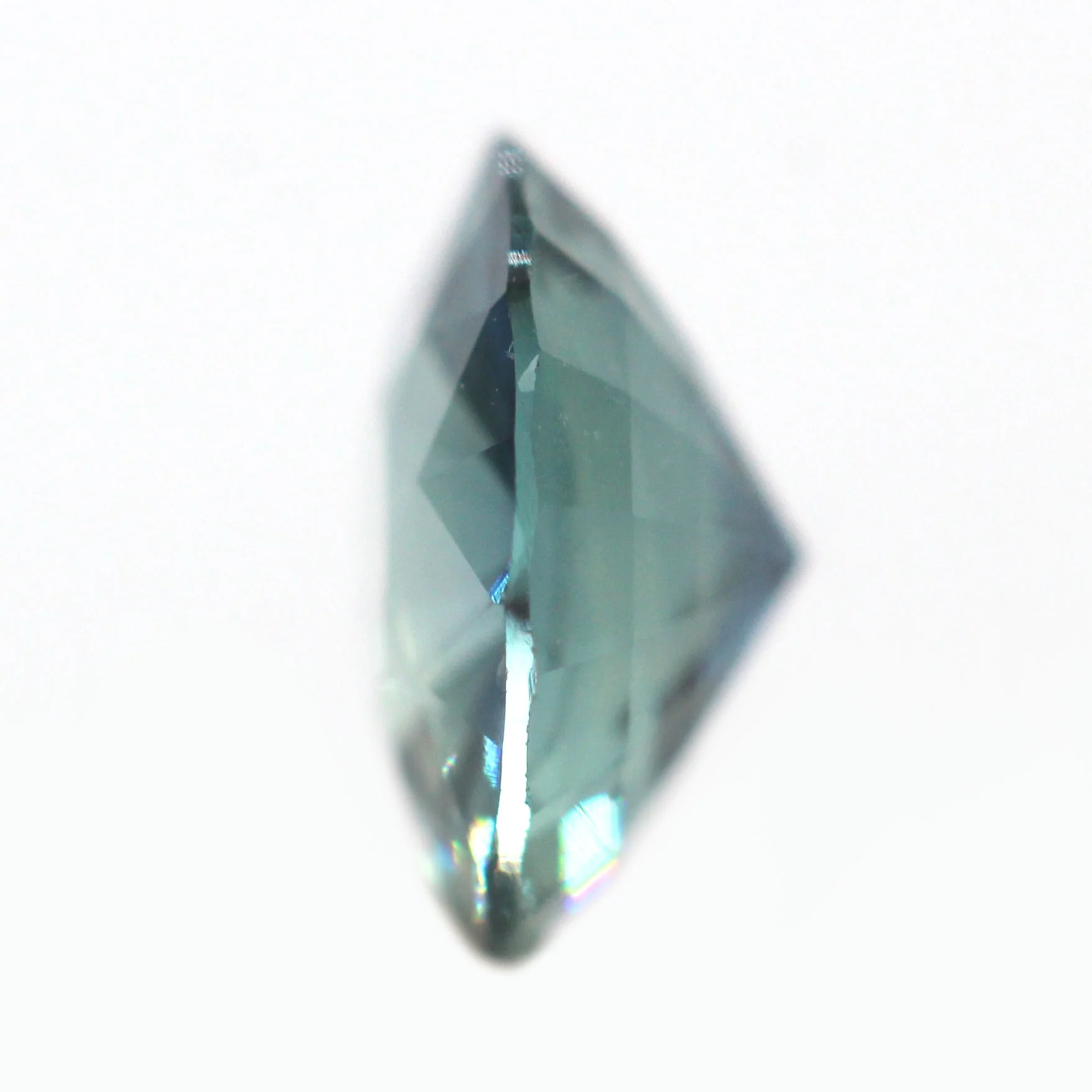 1.00 Carat Round Green Blue Sapphire for Custom Work - Inventory Code BGRS1 - Image 5