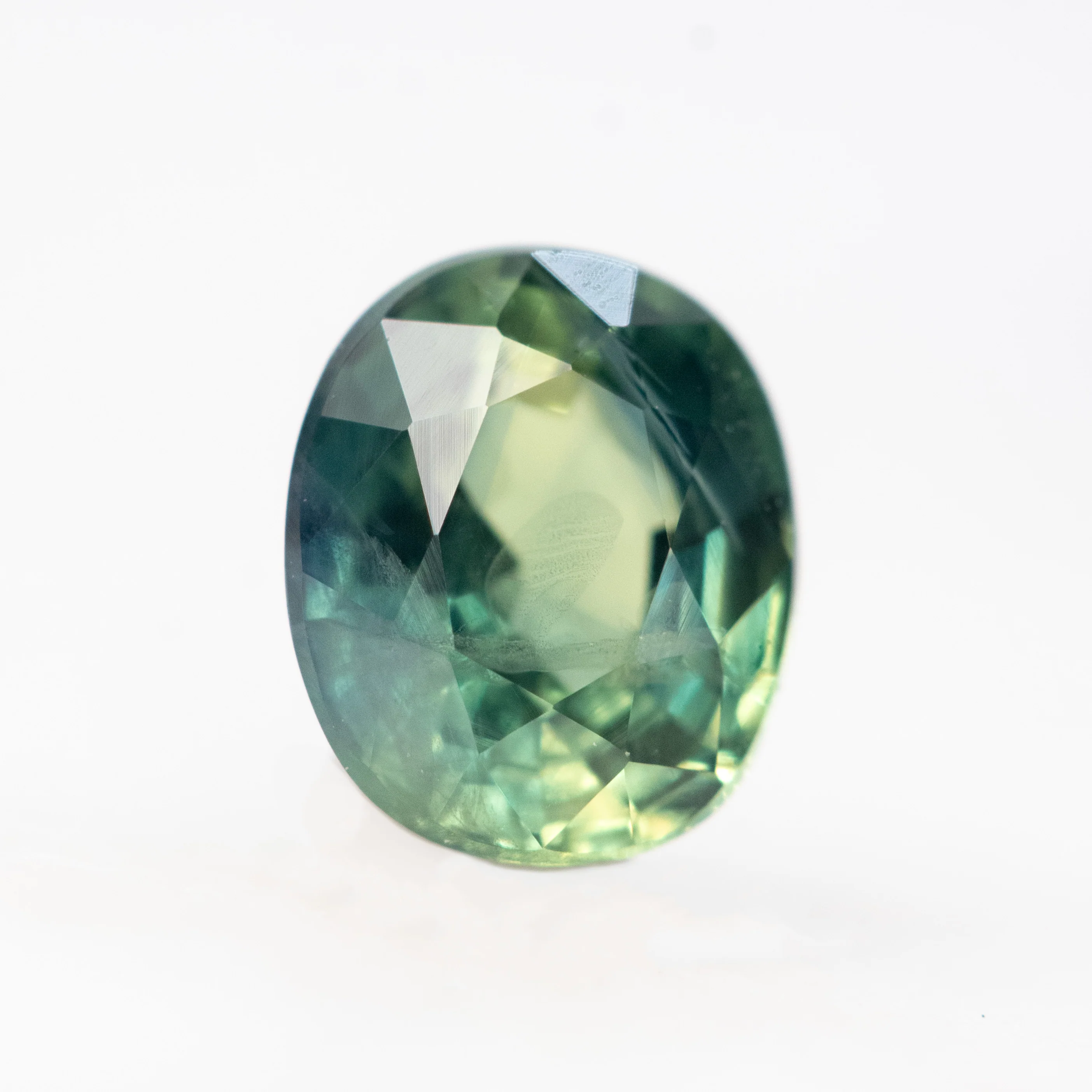 1.00 Carat Teal Green Oval Sapphire for Custom Work - Inventory Code TGOS100 - Image 4