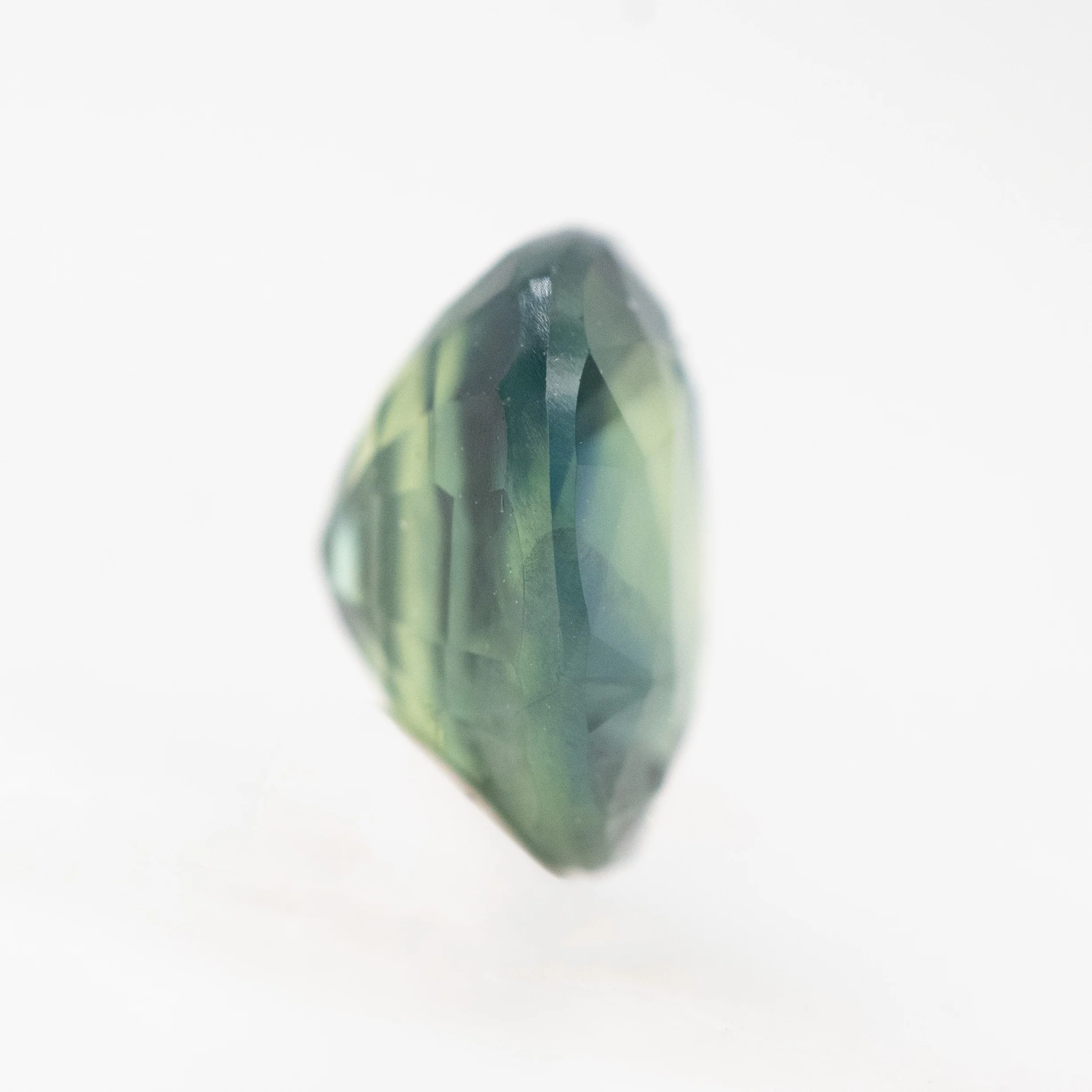1.00 Carat Teal Green Oval Sapphire for Custom Work - Inventory Code TGOS100 - Image 5
