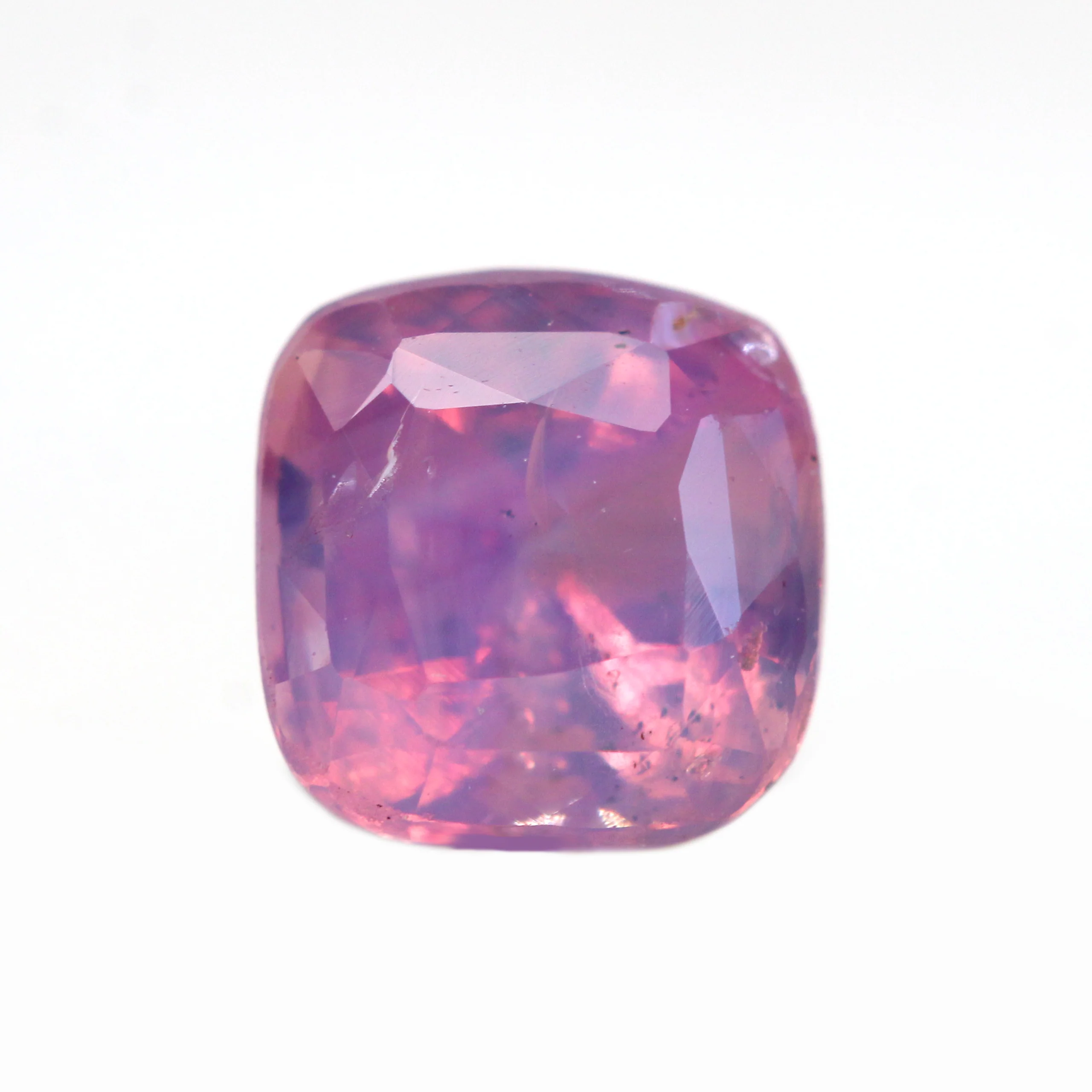 1.01 Carat Cushion Cut Opalescent Pink Sapphire for Custom Work - Inventory Code PCS101