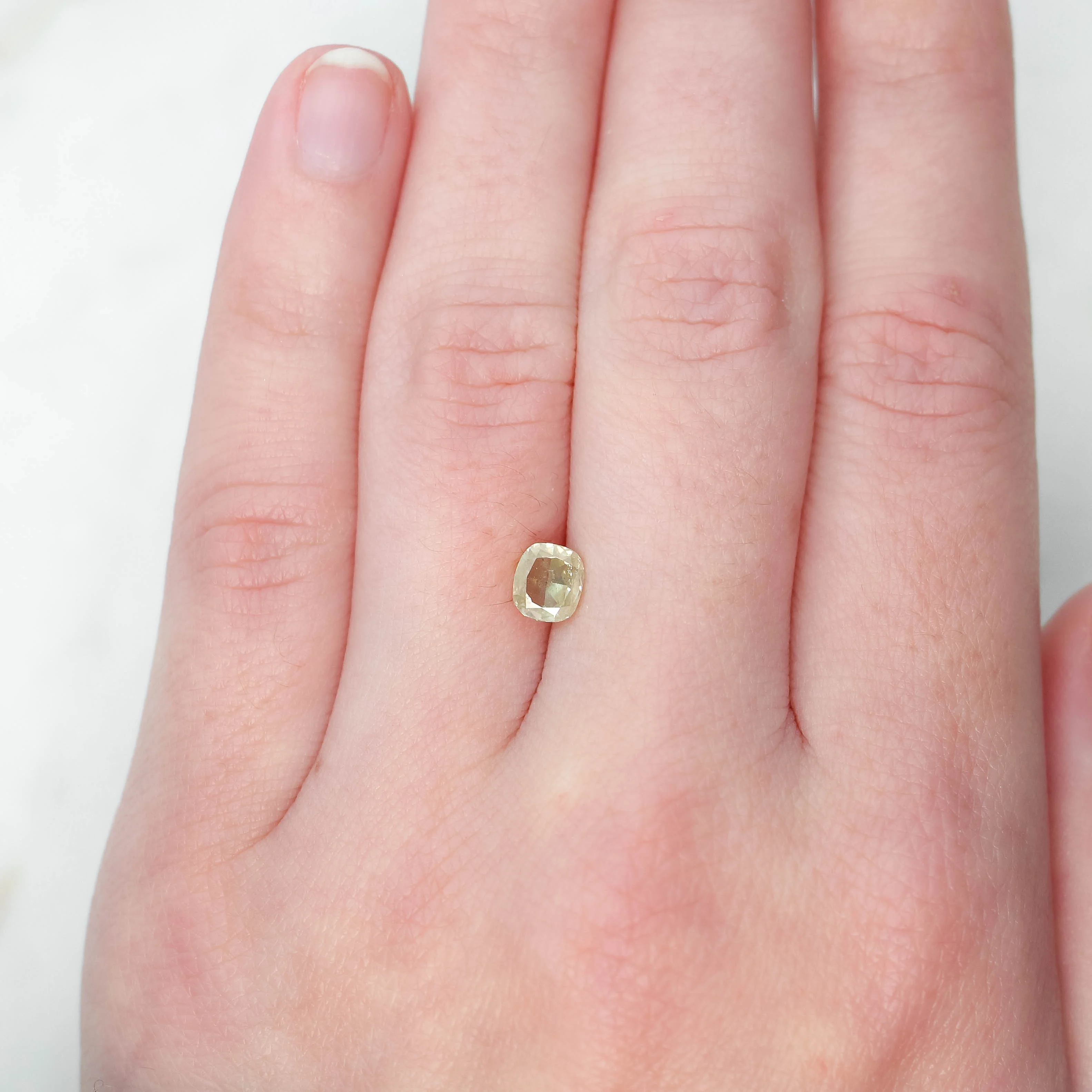1.01 Carat Cushion Cut Champagne Diamond for Custom Work - Inventory Code CCC101 - Image 2