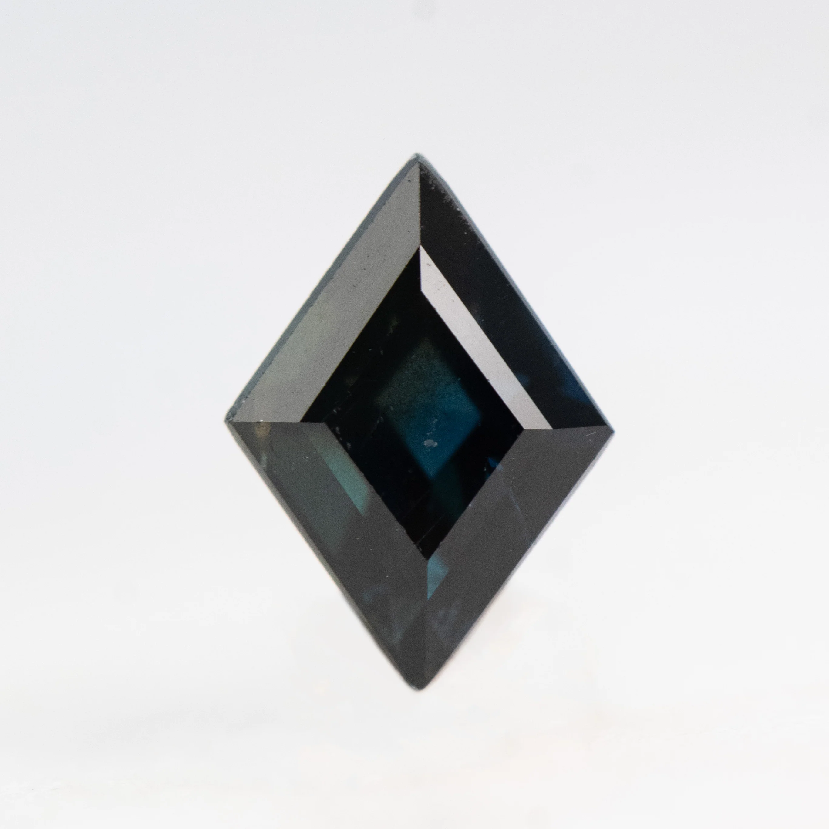 1.01 Carat Dark Teal Lozenge Sapphire for Custom Work - Inventory Code TLS101