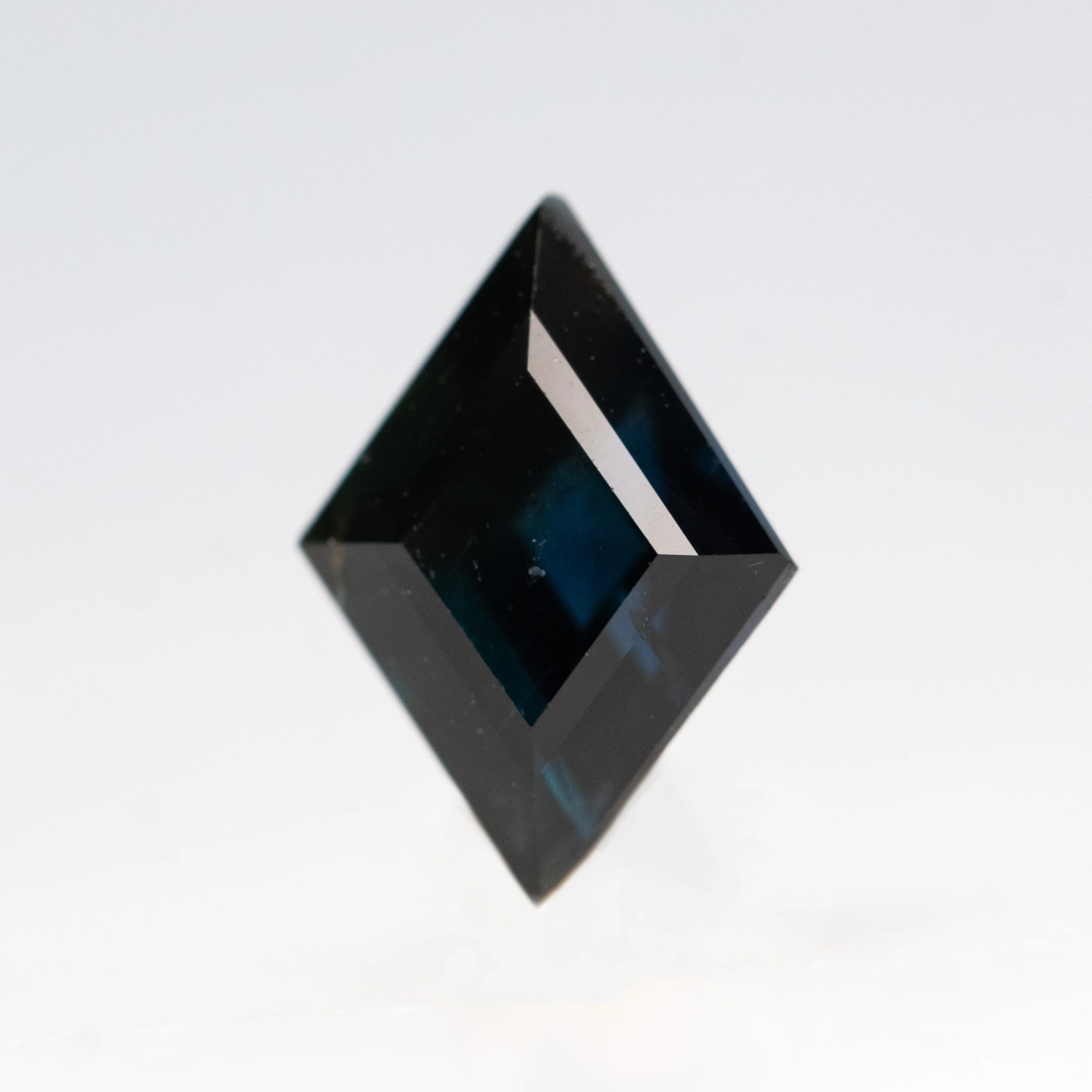 1.01 Carat Dark Teal Lozenge Sapphire for Custom Work - Inventory Code TLS101 - Image 3