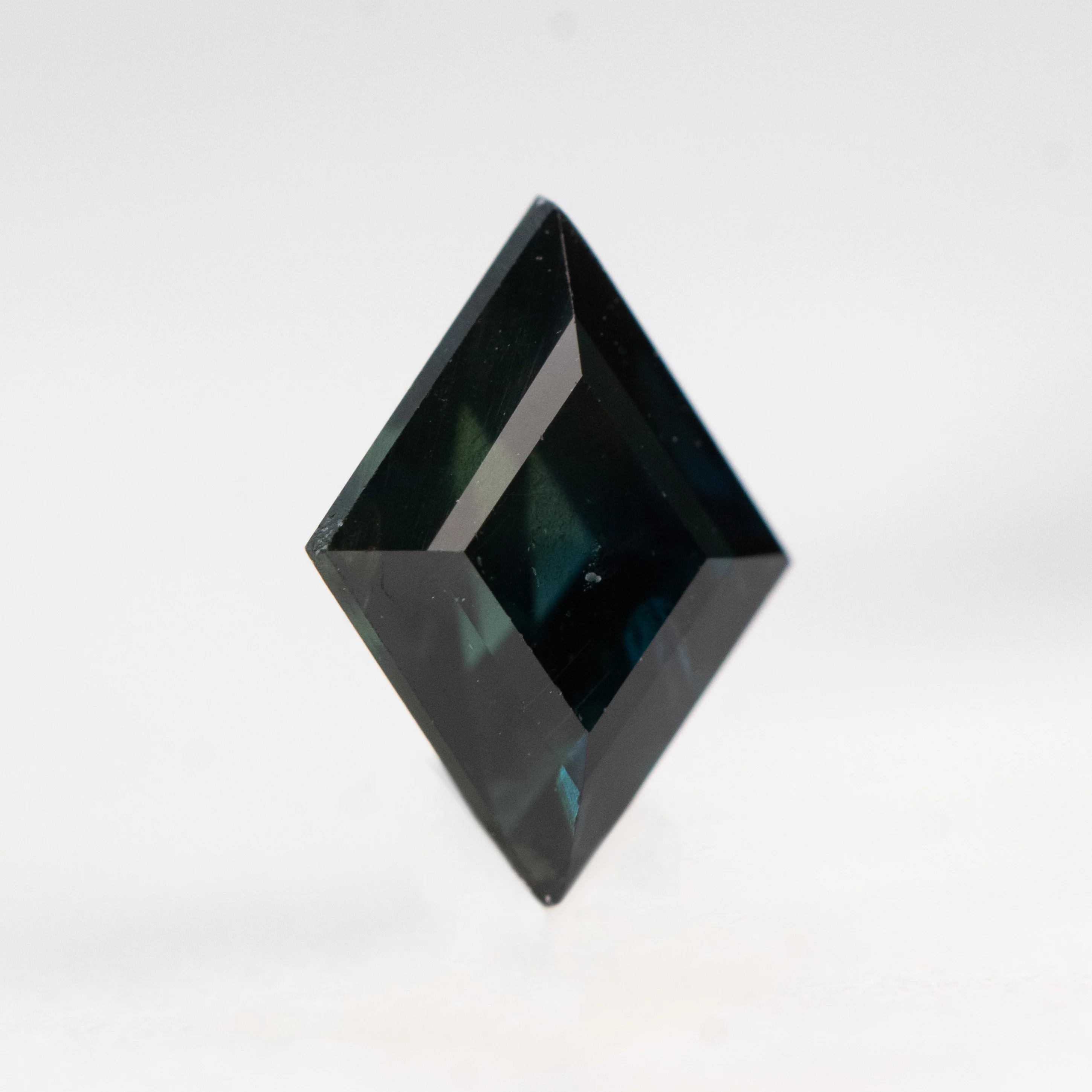 1.01 Carat Dark Teal Lozenge Sapphire for Custom Work - Inventory Code TLS101 - Image 4