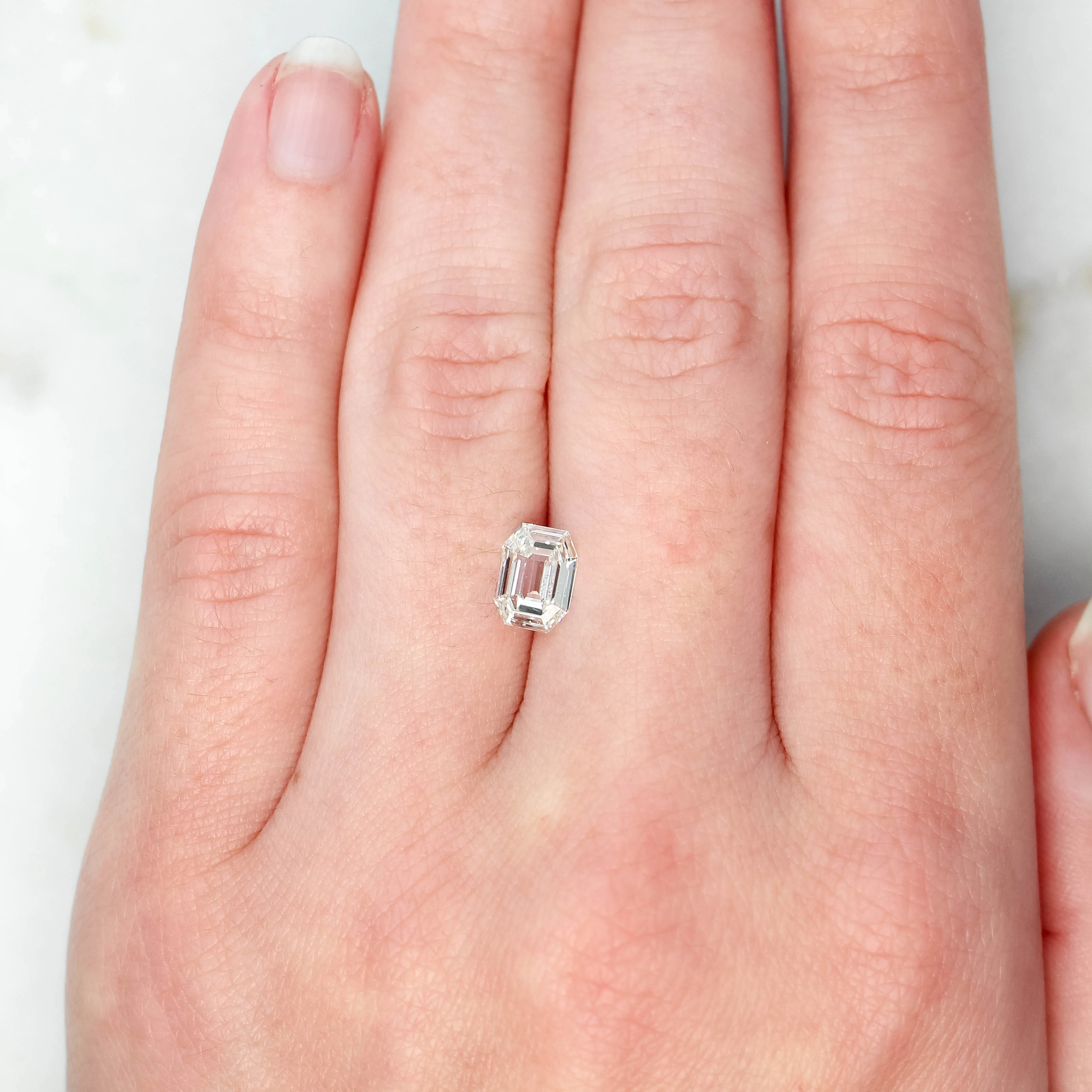 1.01 Carat Certified Emerald Cut Clear Diamond for Custom Work - Inventory Code CCE101 - Image 2