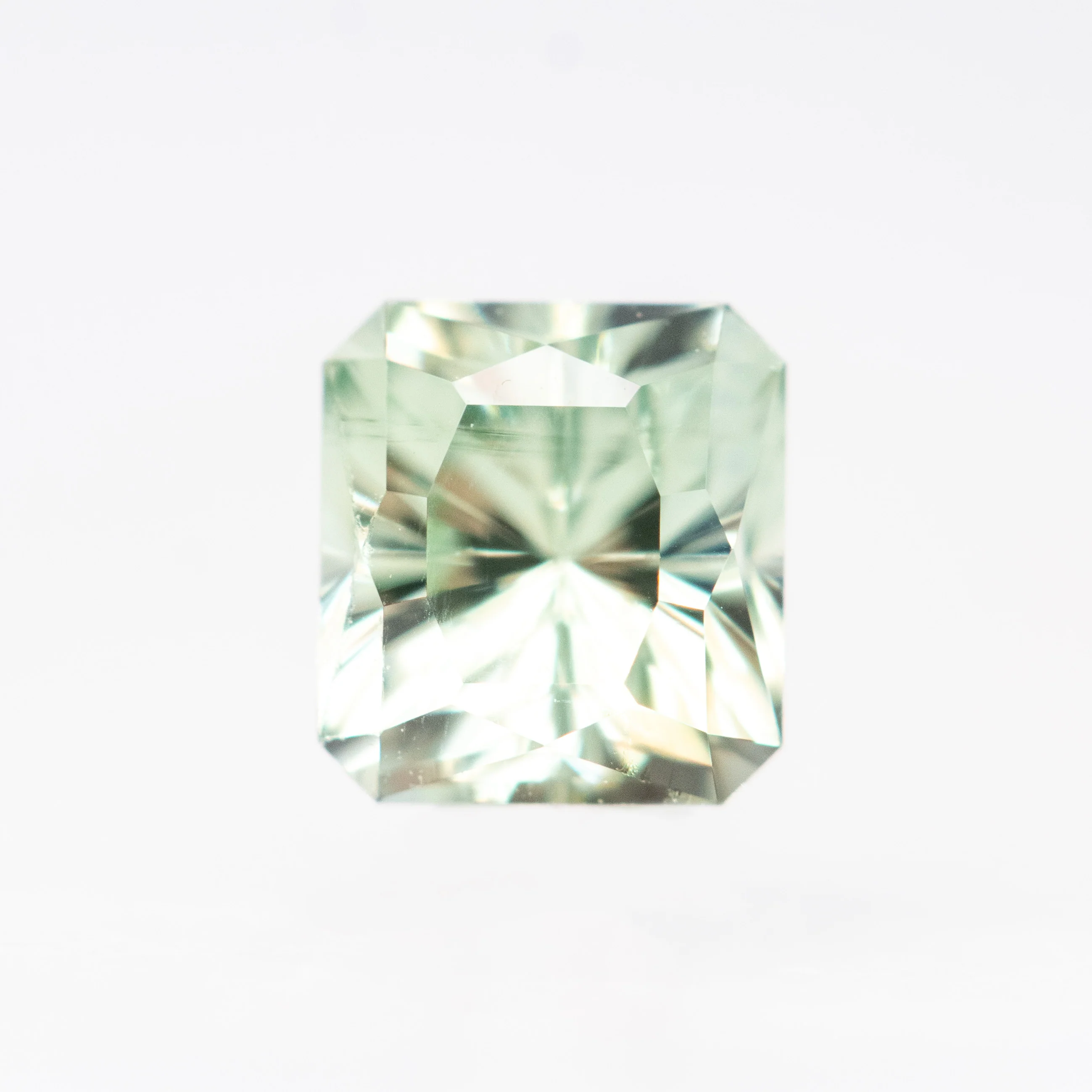 1.01 Carat John Dyer Regal Radiant Light Teal Montana Sapphire for Custom Work - Inventory Code RRTS101