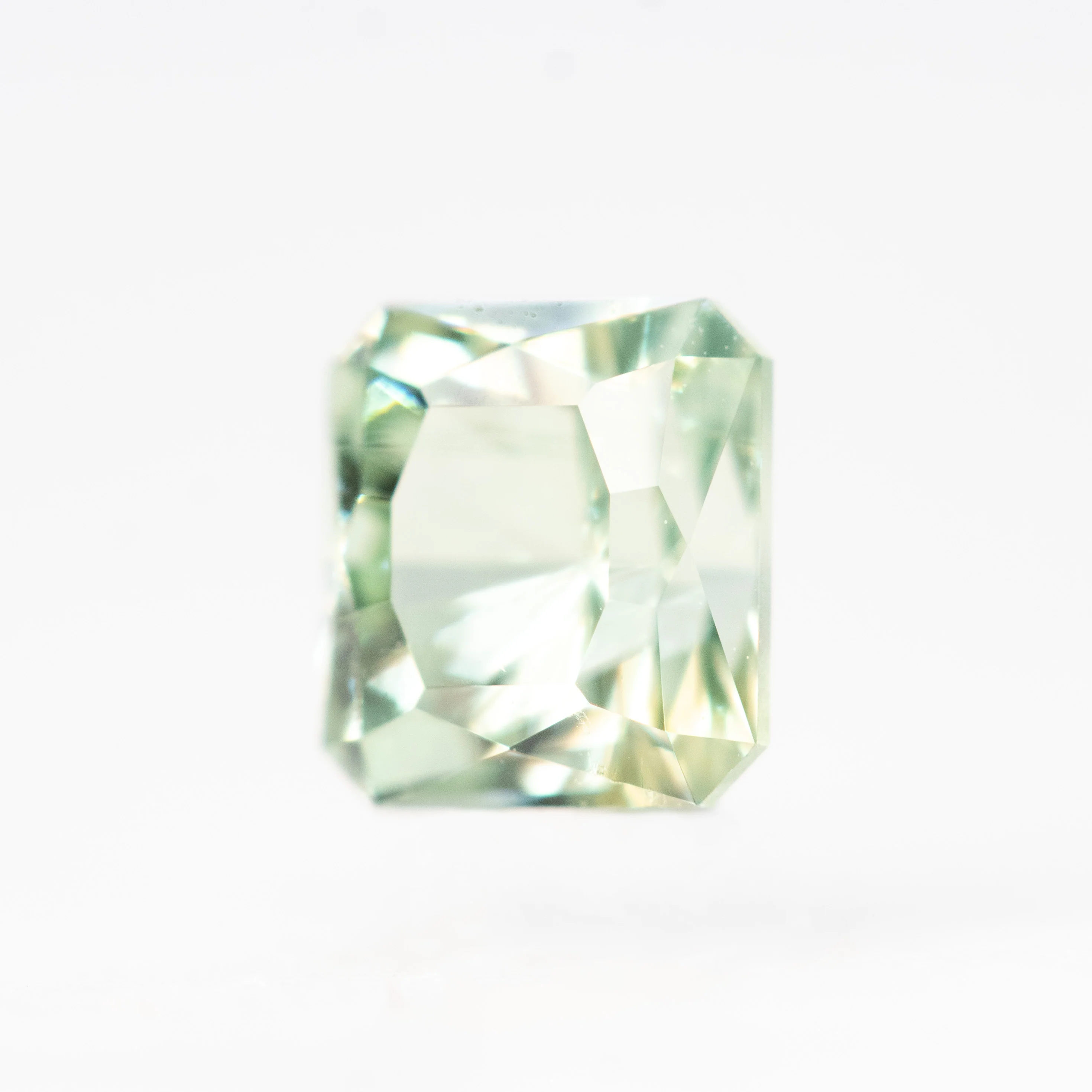 1.01 Carat John Dyer Regal Radiant Light Teal Montana Sapphire for Custom Work - Inventory Code RRTS101 - Image 3