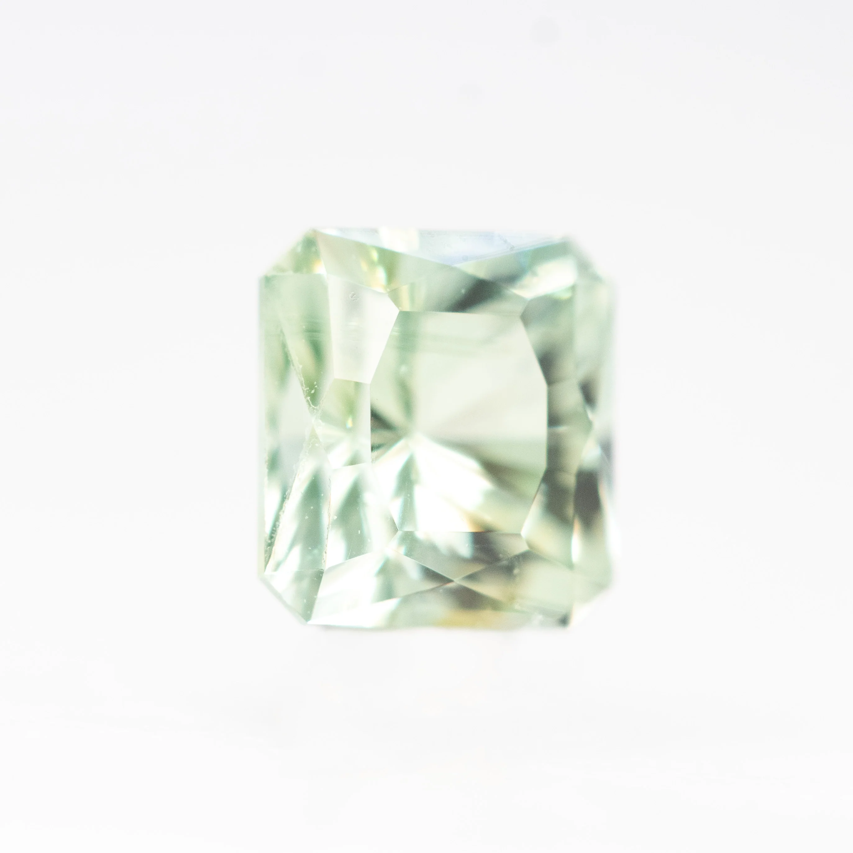 1.01 Carat John Dyer Regal Radiant Light Teal Montana Sapphire for Custom Work - Inventory Code RRTS101 - Image 4