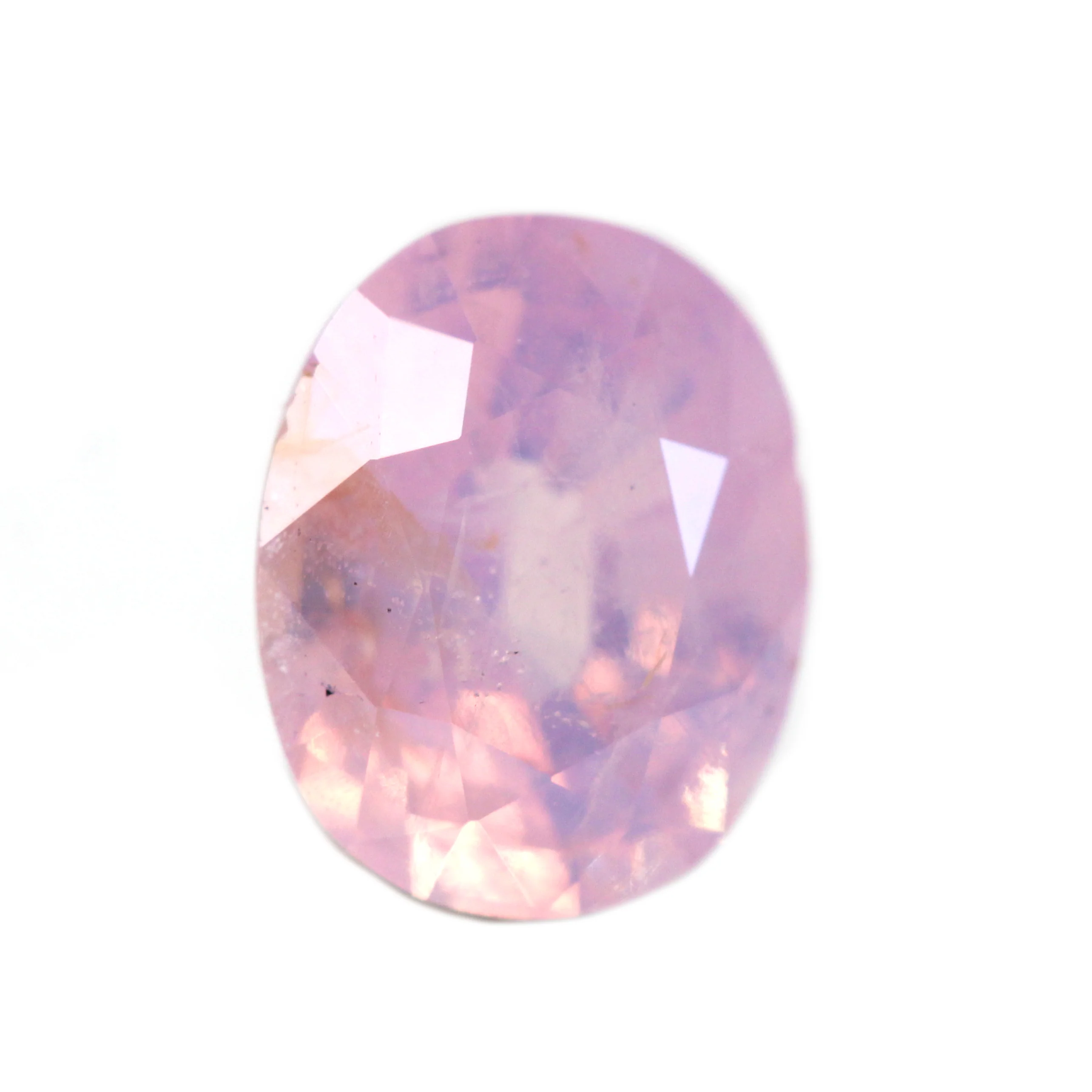 1.01 Carat Opalescent Pink Oval Sapphire for Custom Work - Inventory Code OPS101 - Image 4