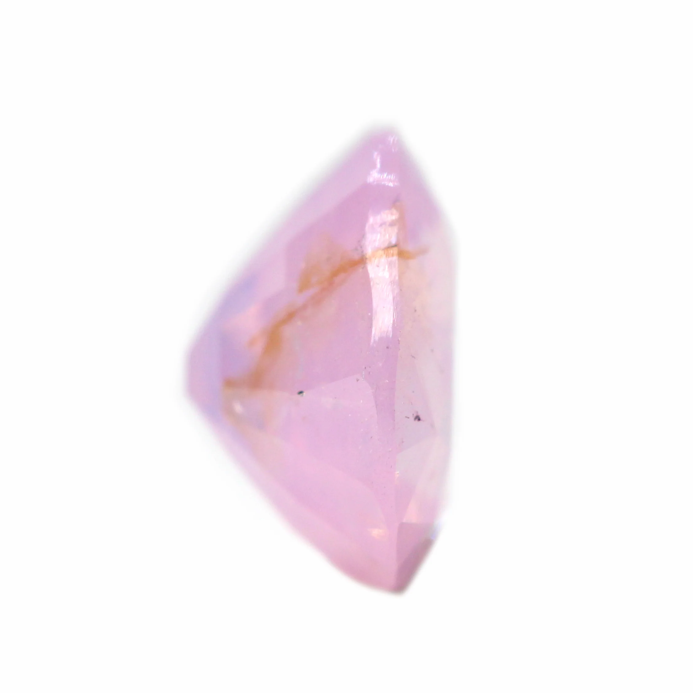 1.01 Carat Opalescent Pink Oval Sapphire for Custom Work - Inventory Code OPS101 - Image 5