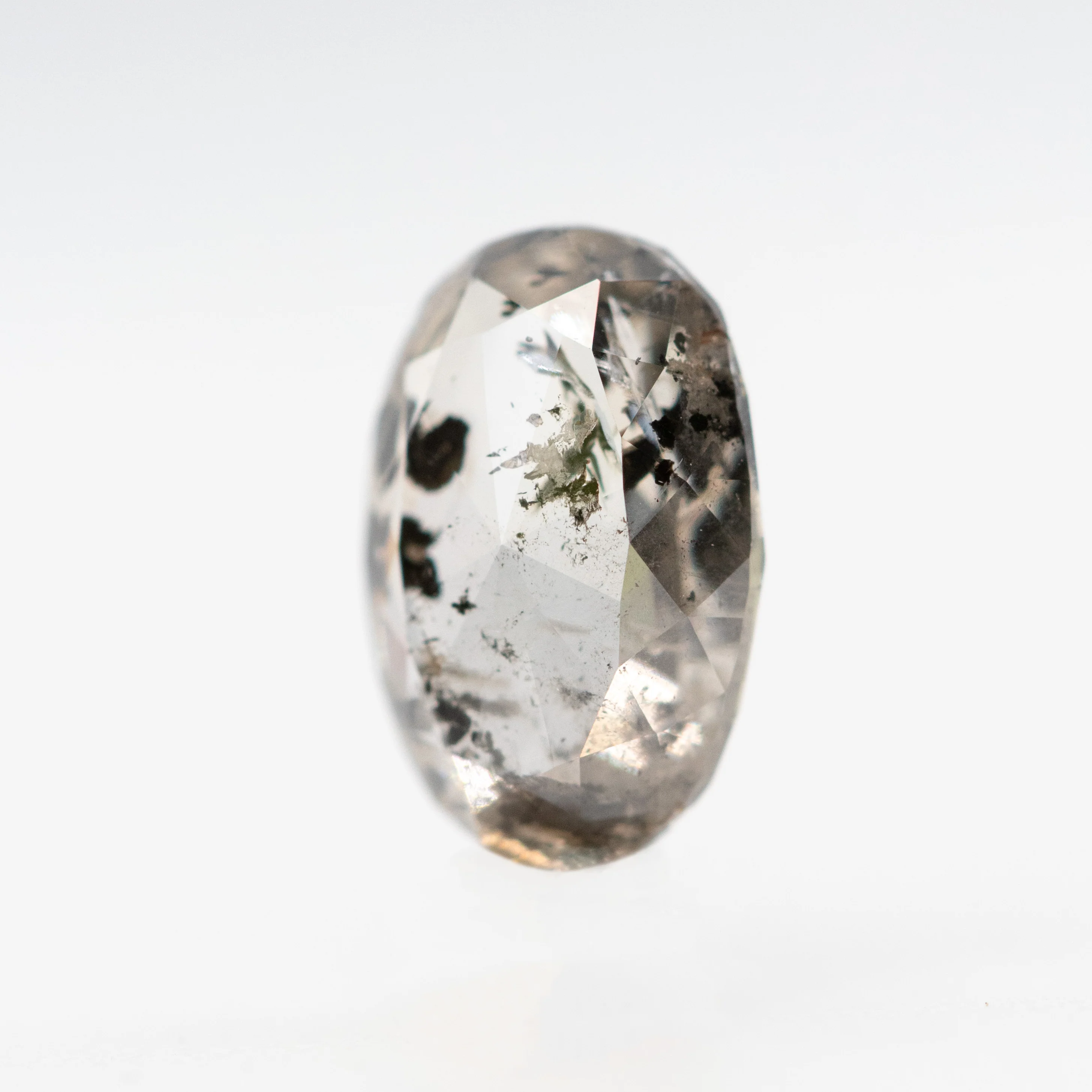 1.01 Carat Oval Salt and Pepper Diamond for Custom Work - Inventory Code CCO101 - Image 3