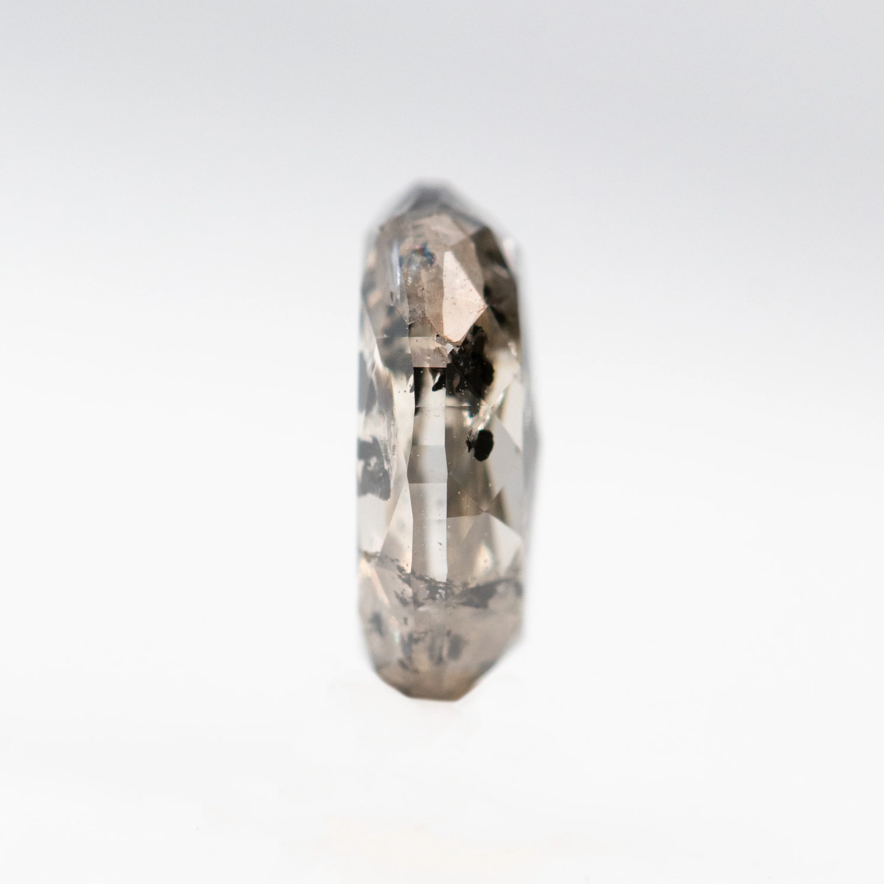 1.01 Carat Oval Salt and Pepper Diamond for Custom Work - Inventory Code CCO101 - Image 5