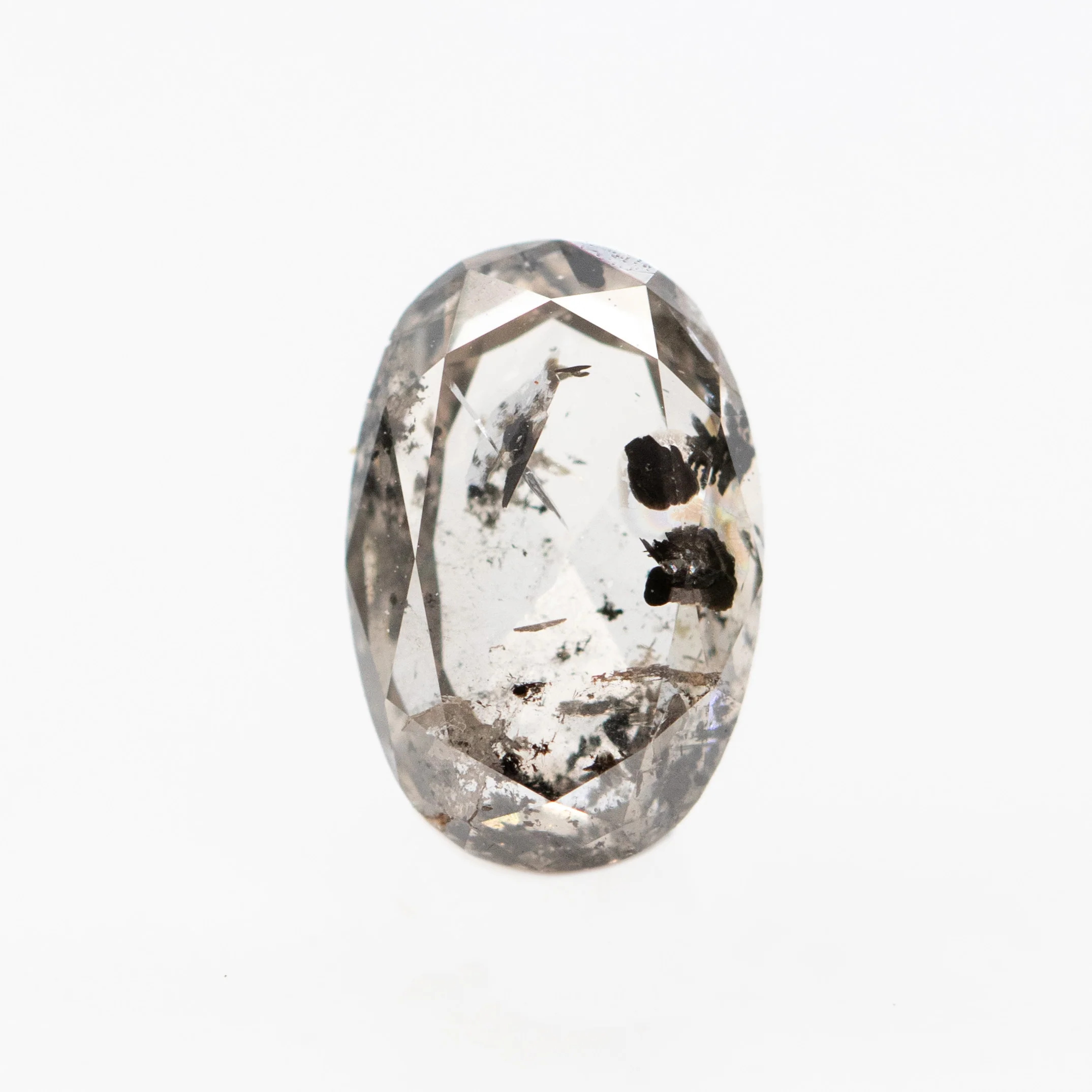 1.01 Carat Oval Salt and Pepper Diamond for Custom Work - Inventory Code CCO101 - Image 6