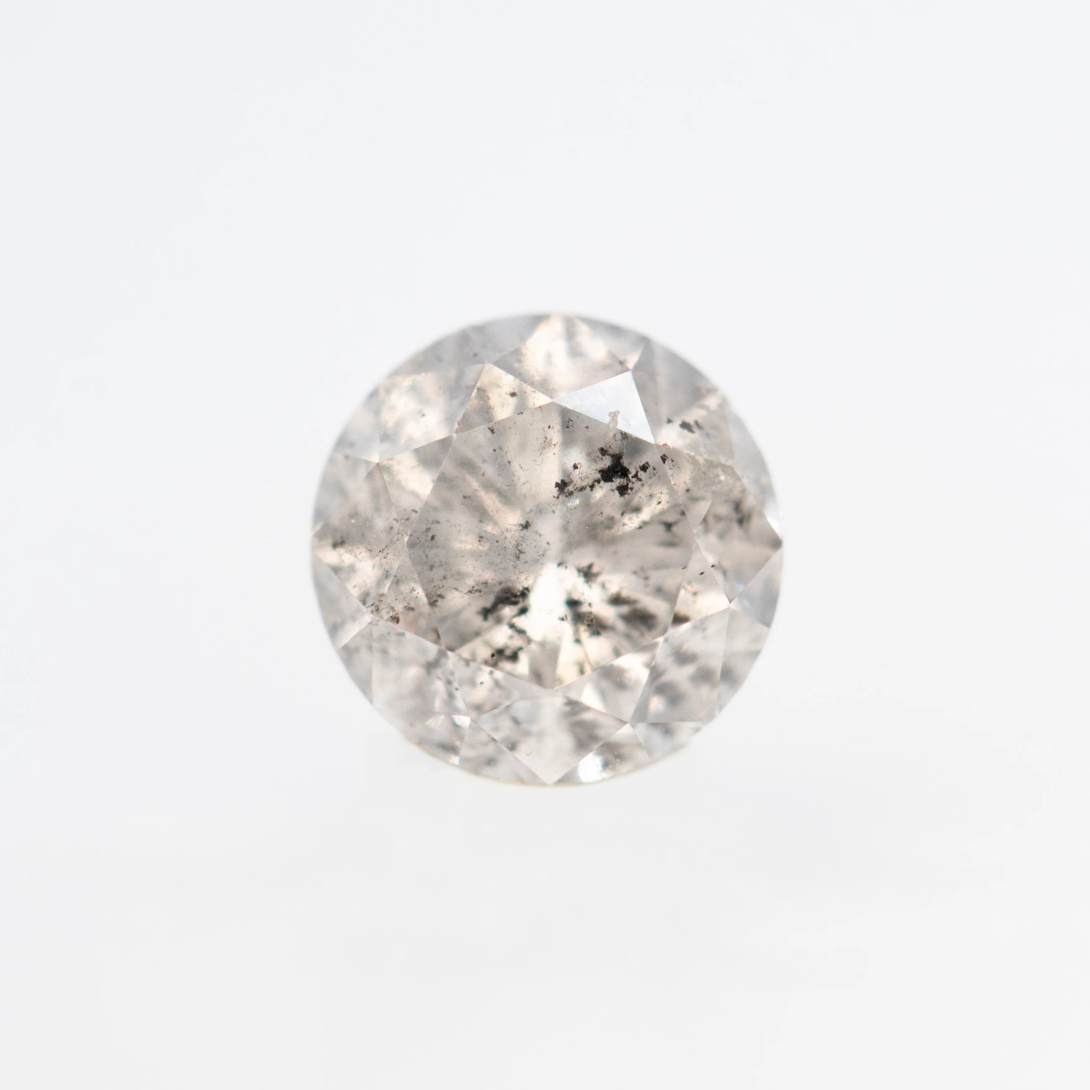 1.01 Carat Round Gray Salt and Pepper Diamond for Custom Work - Inventory Code CCR101