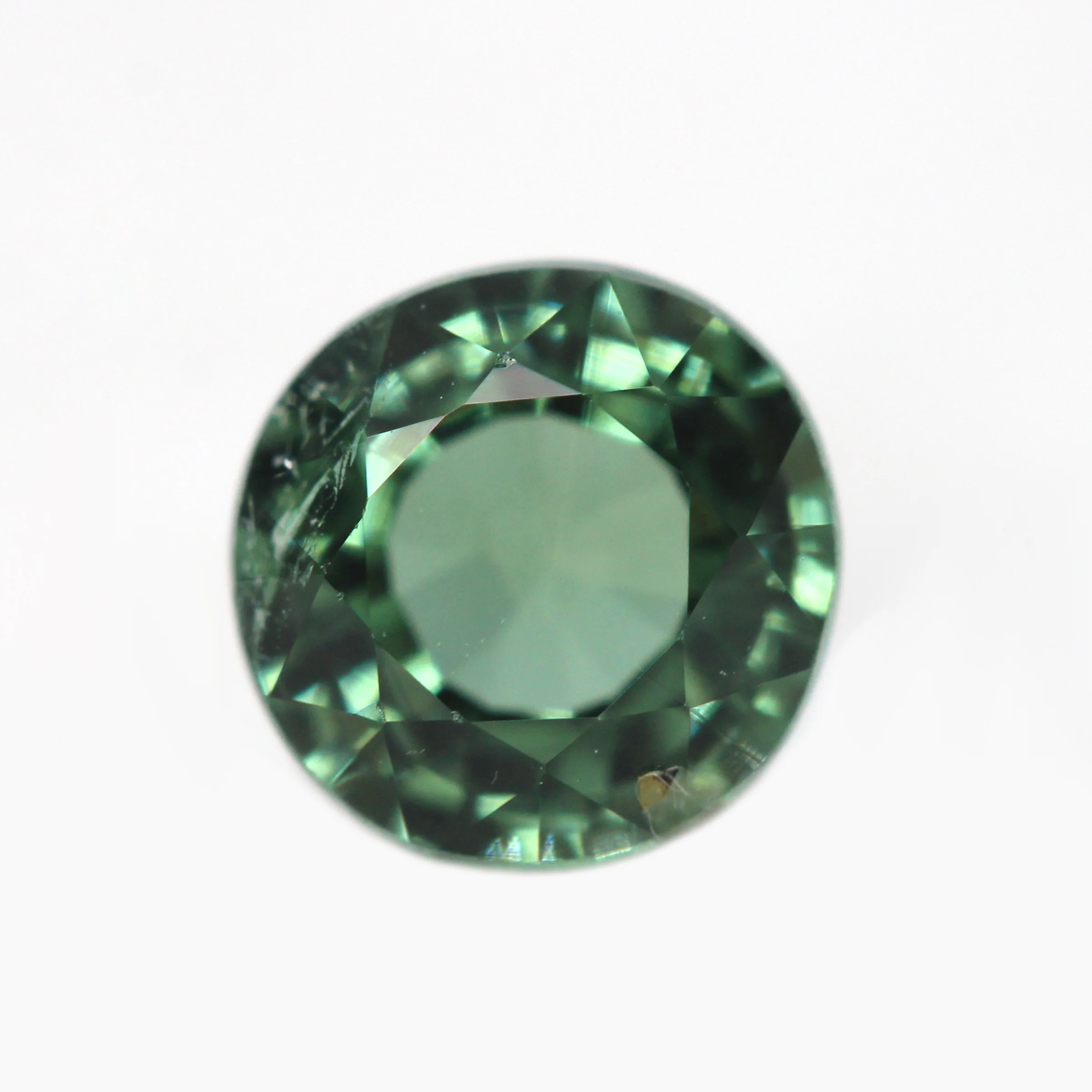 1.01 Carat Round Green Tourmaline for Custom Work - Inventory Code RGT101
