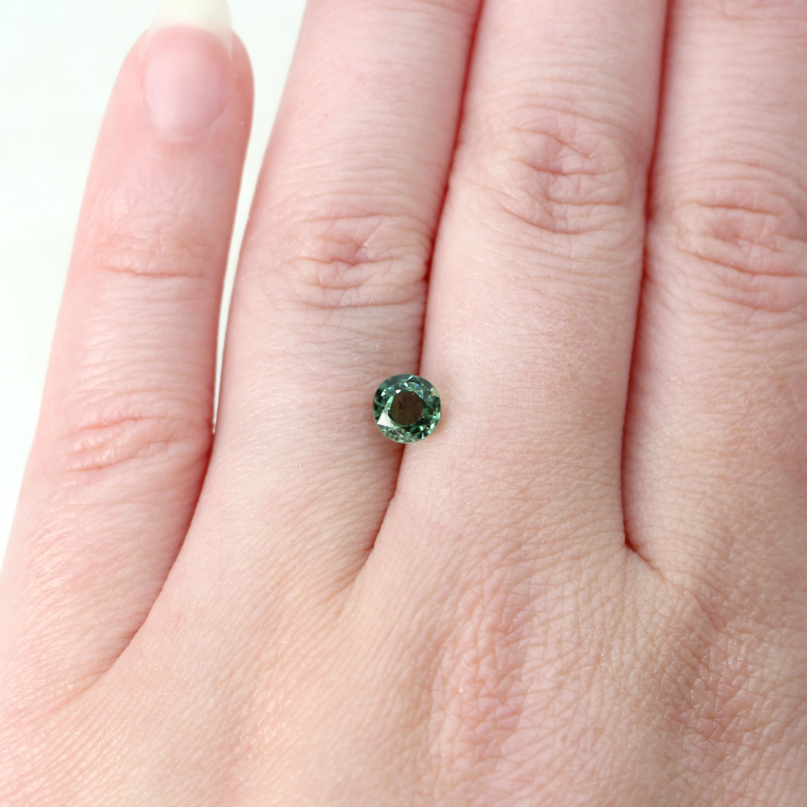 1.01 Carat Round Green Tourmaline for Custom Work - Inventory Code RGT101 - Image 2