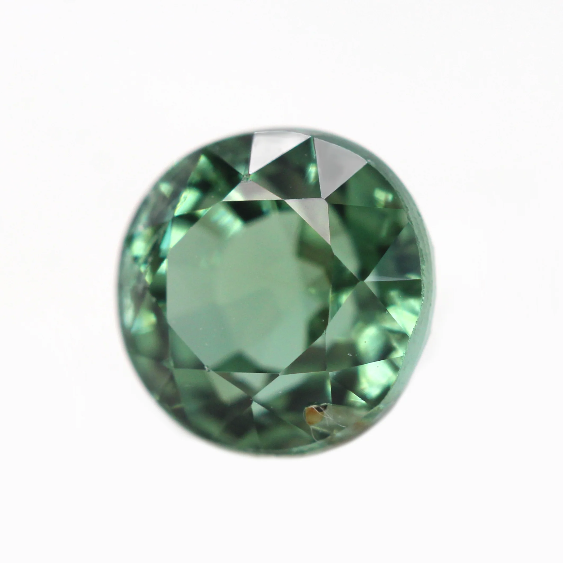 1.01 Carat Round Green Tourmaline for Custom Work - Inventory Code RGT101 - Image 3