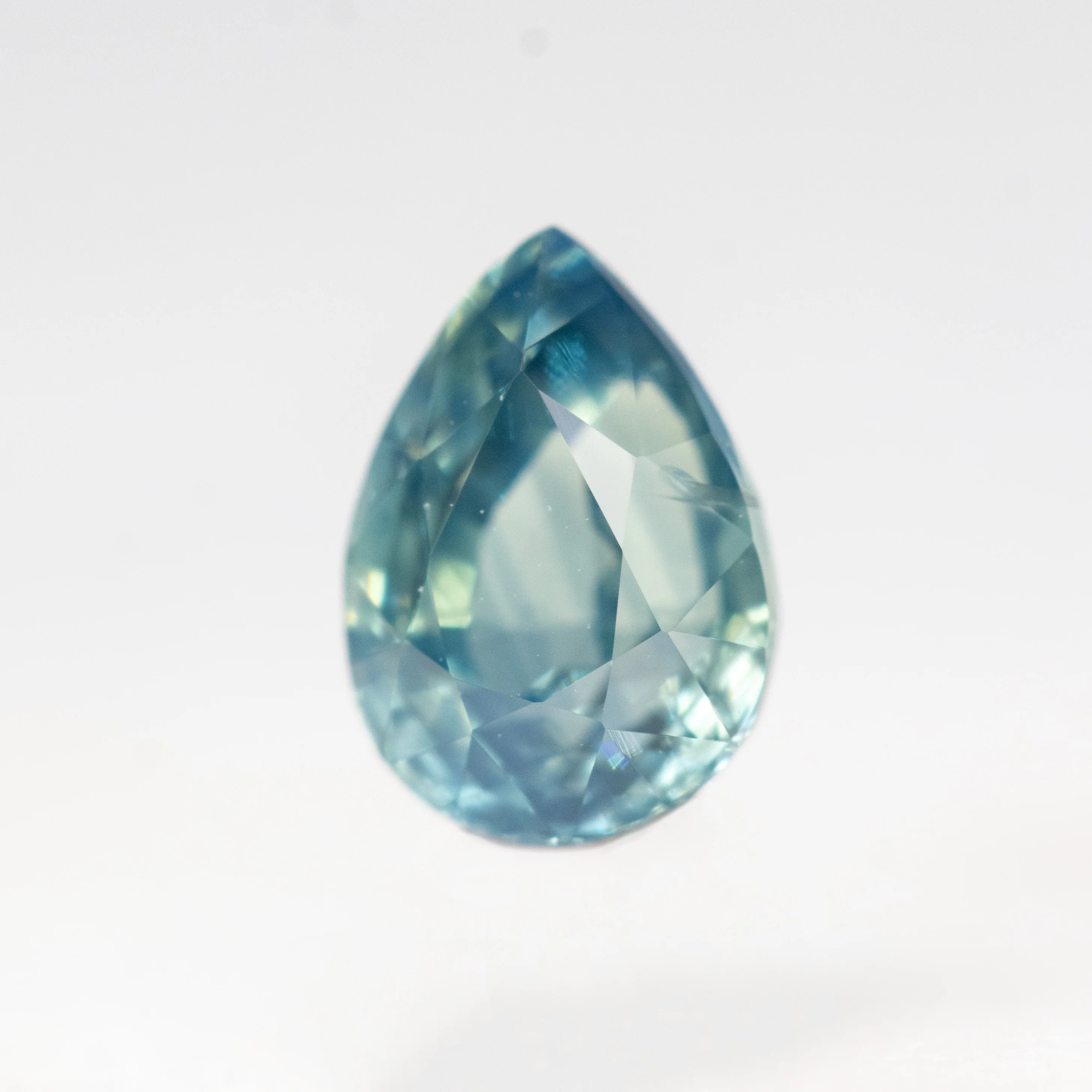 1.02 Carat Light Blue Pear Sapphire for Custom Work - Inventory Code BPS102 - Image 3