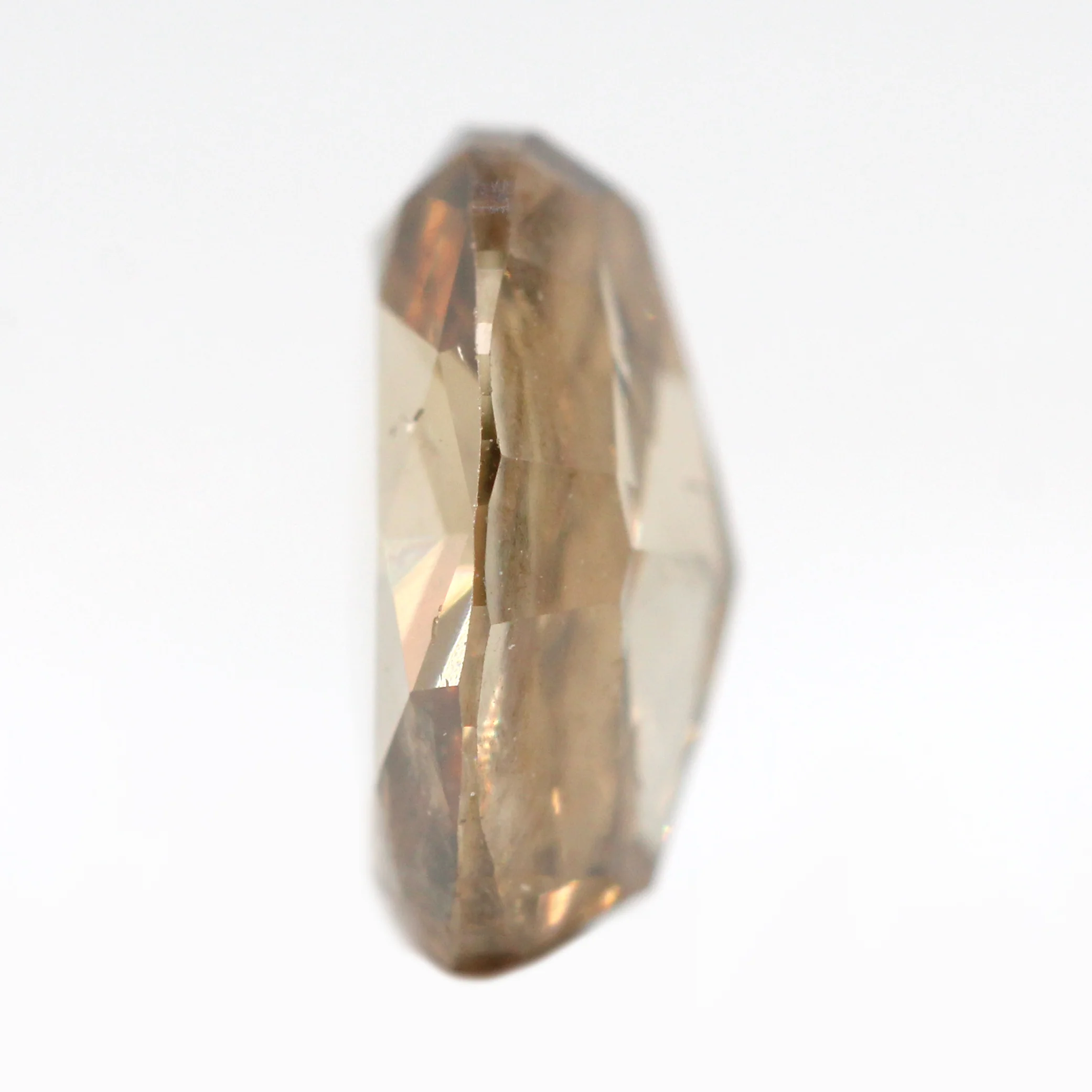 1.02 Carat Champagne Oval Salt and Pepper Diamond for Custom Work - Inventory Code SCO102 - Image 5