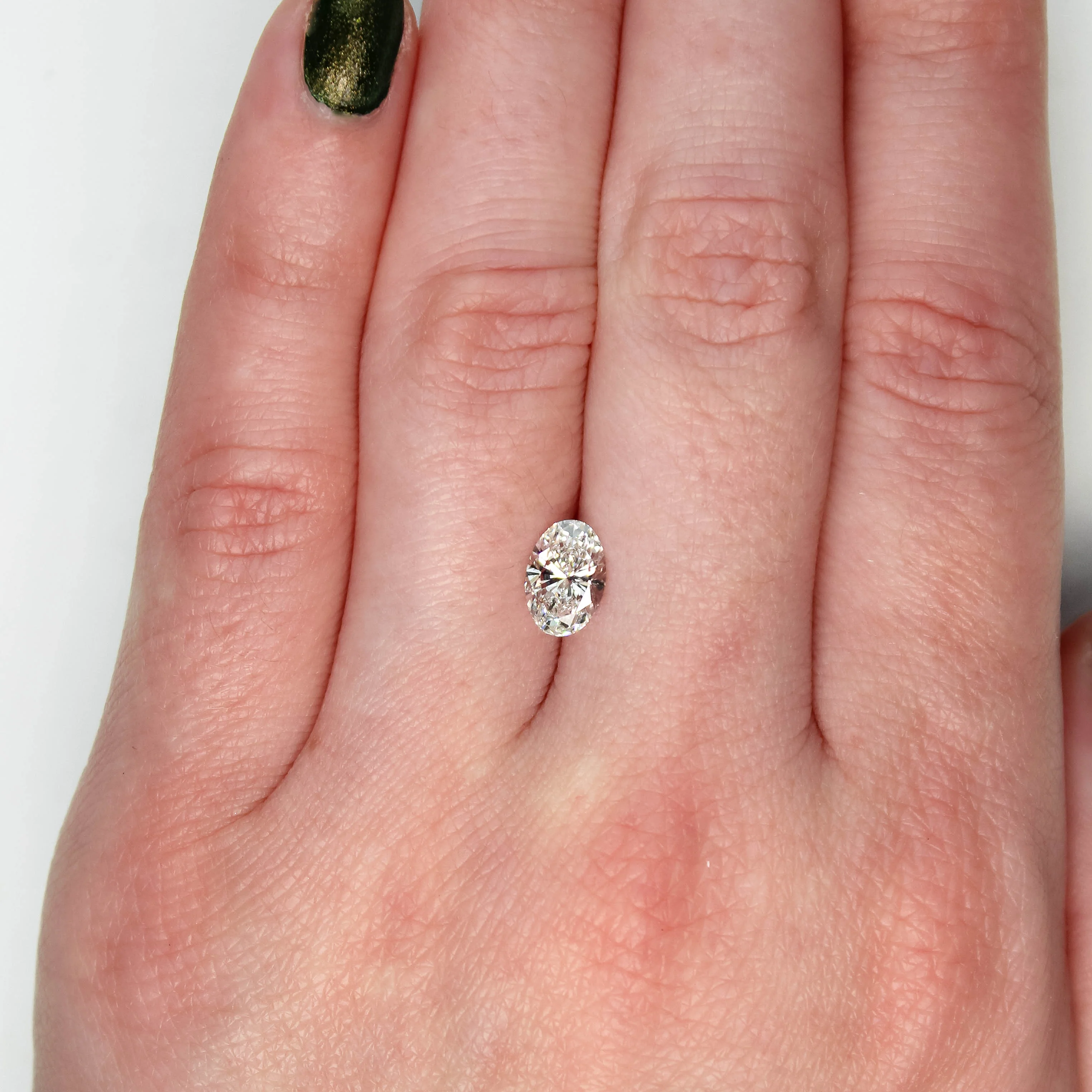1.03 Carat Certified Lab Grown Oval Diamond for Custom Work - Inventory Code LGO103 - Image 2