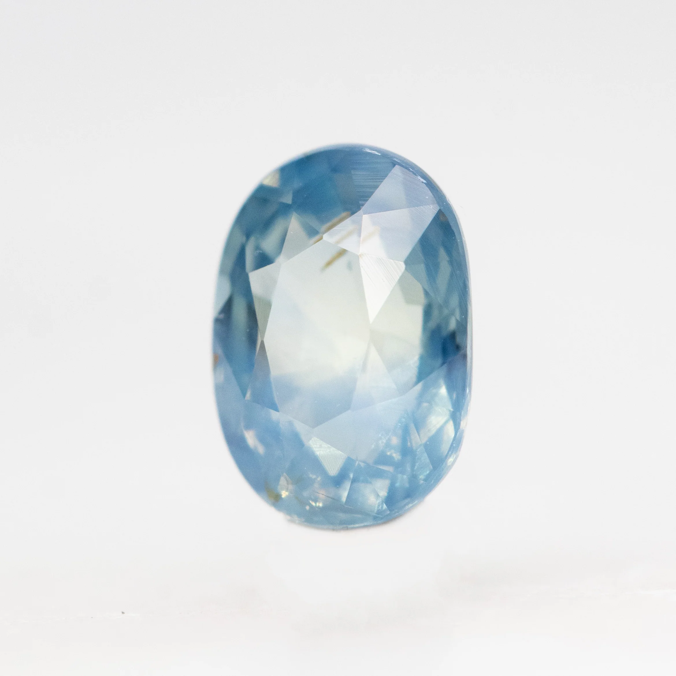 1.03 Carat Light Blue Oval Sapphire for Custom Work - Inventory Code LBOS103 - Image 3