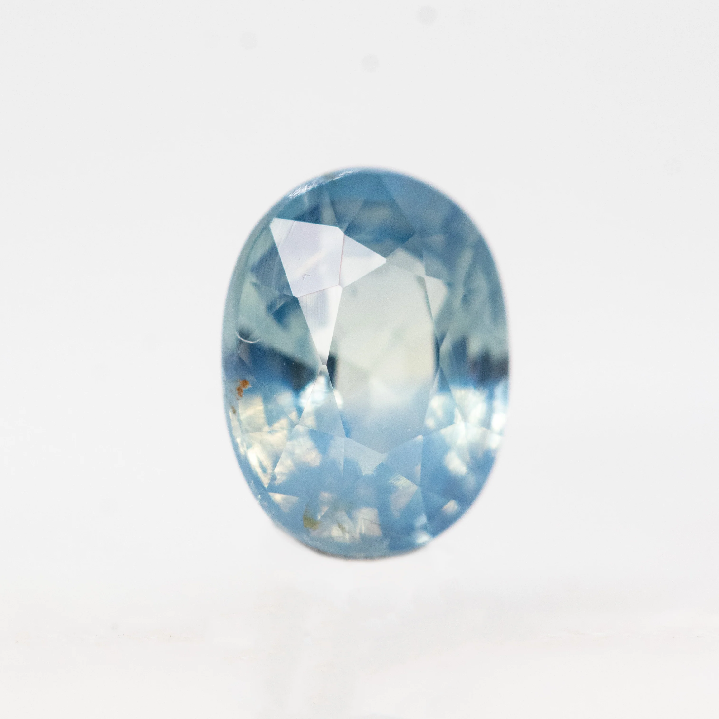 1.03 Carat Light Blue Oval Sapphire for Custom Work - Inventory Code LBOS103 - Image 4
