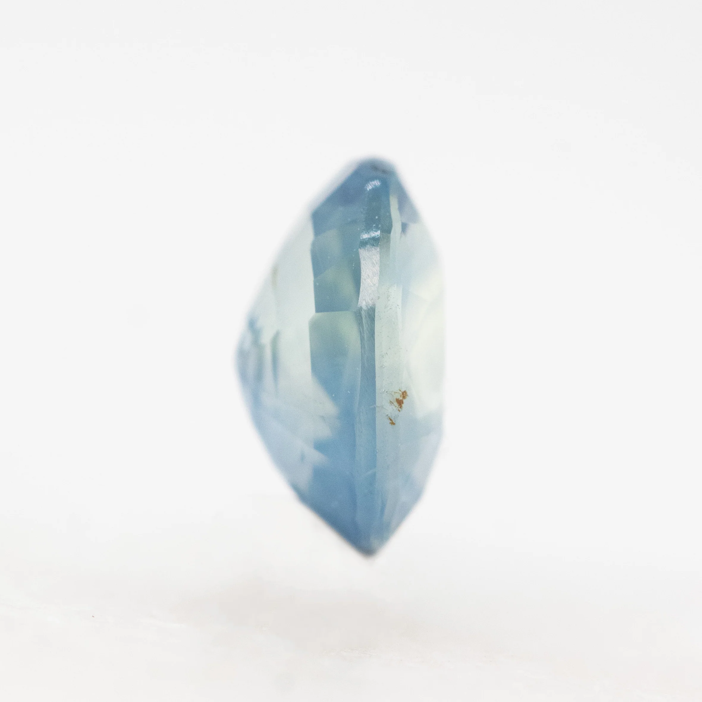 1.03 Carat Light Blue Oval Sapphire for Custom Work - Inventory Code LBOS103 - Image 5