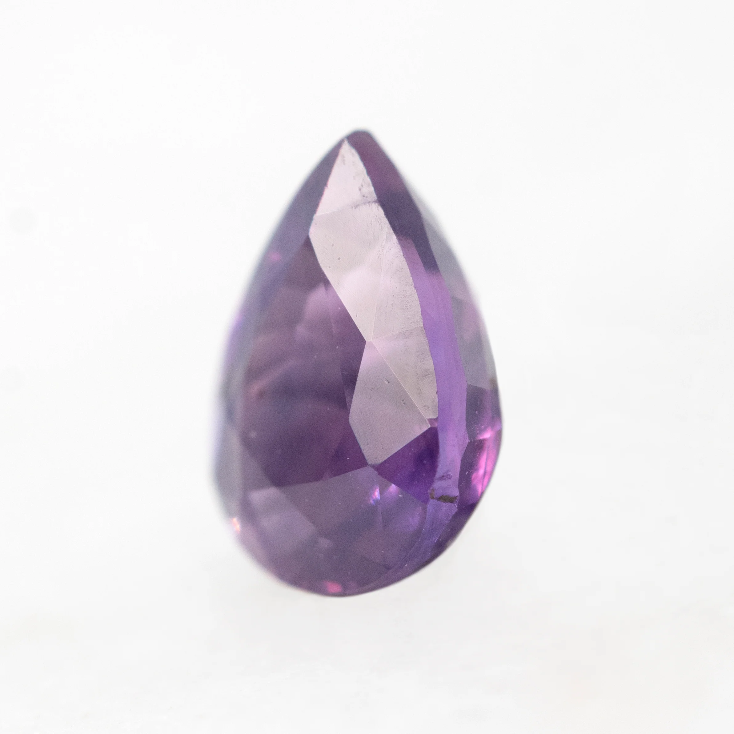 1.04 Carat Purple Pear Madagascar Sapphire for Custom Work - Inventory Code PBPS104 - Image 4