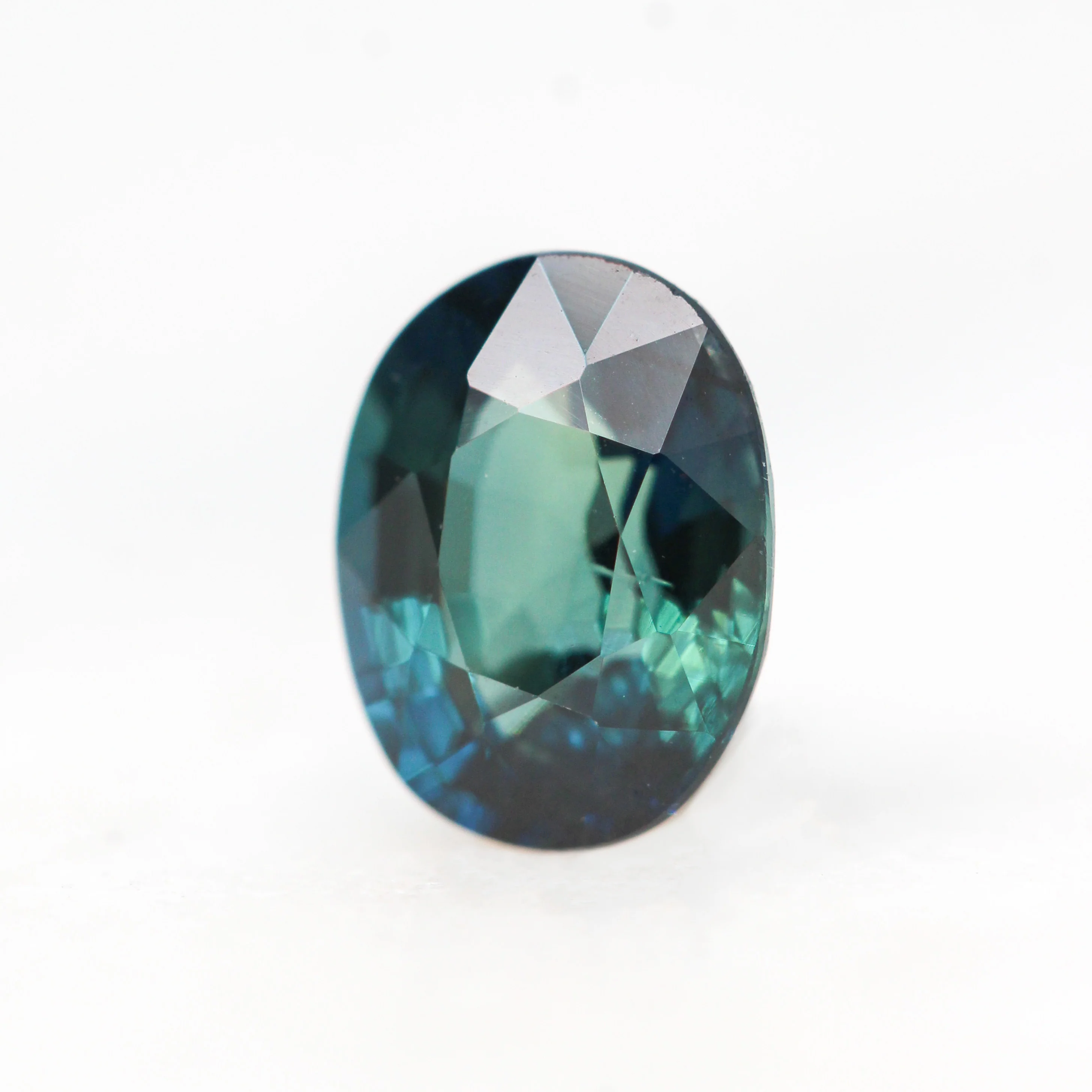 1.04 Carat Teal Oval Sapphire for Custom Work - Inventory Code TOS104 - Image 3