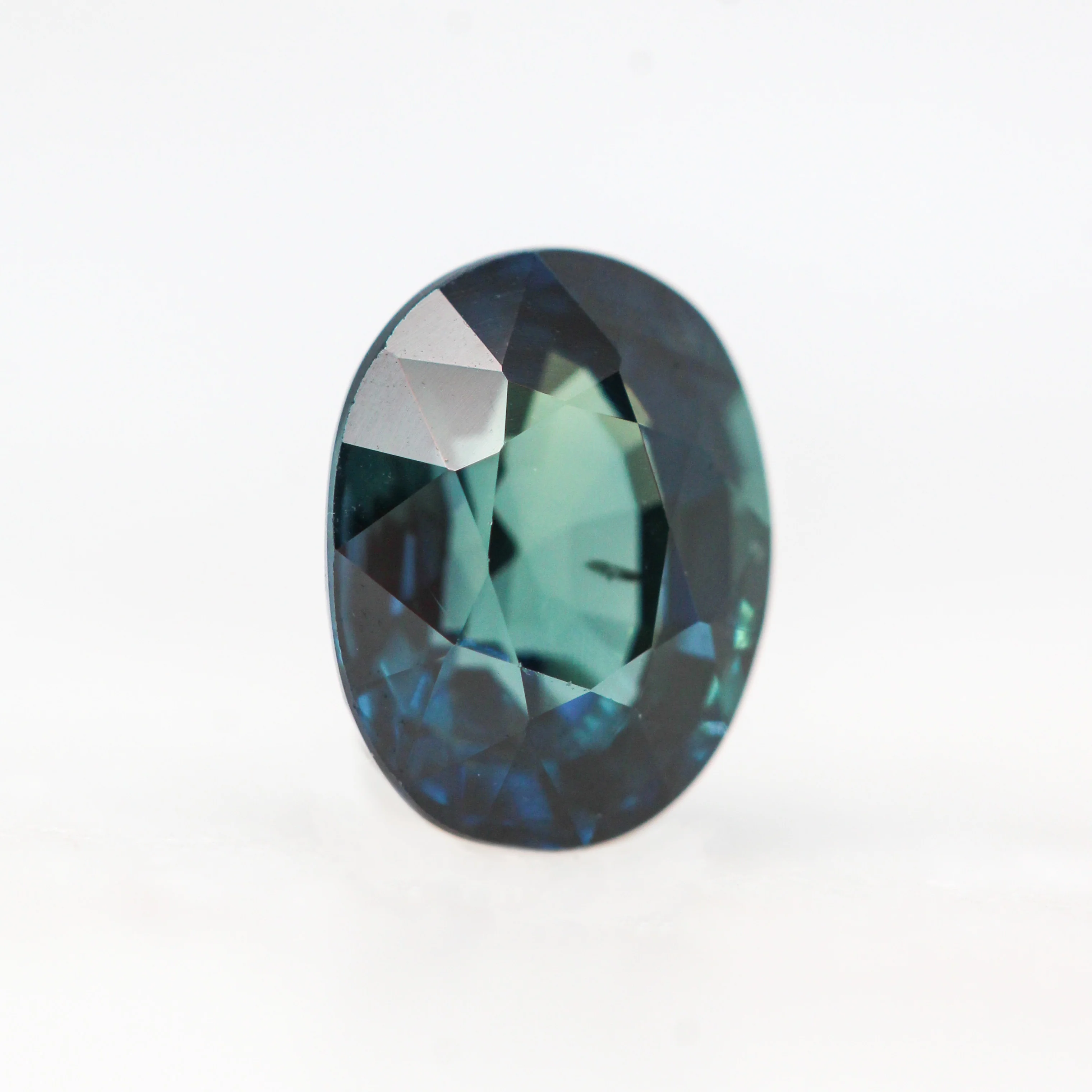1.04 Carat Teal Oval Sapphire for Custom Work - Inventory Code TOS104 - Image 4