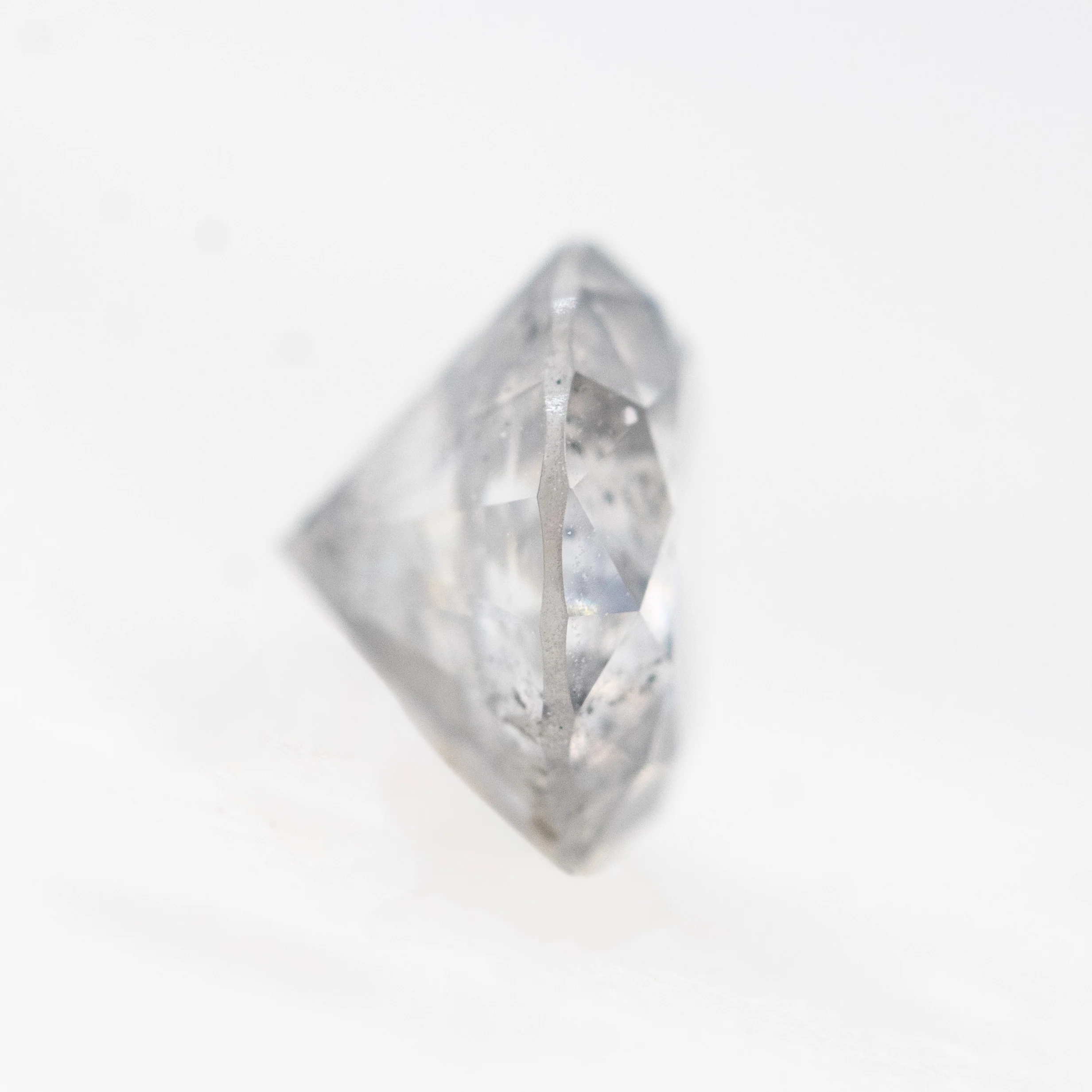 1.05 Carat Round Gray Salt and Pepper Diamond for Custom Work - Inventory Code SGR105B - Image 5