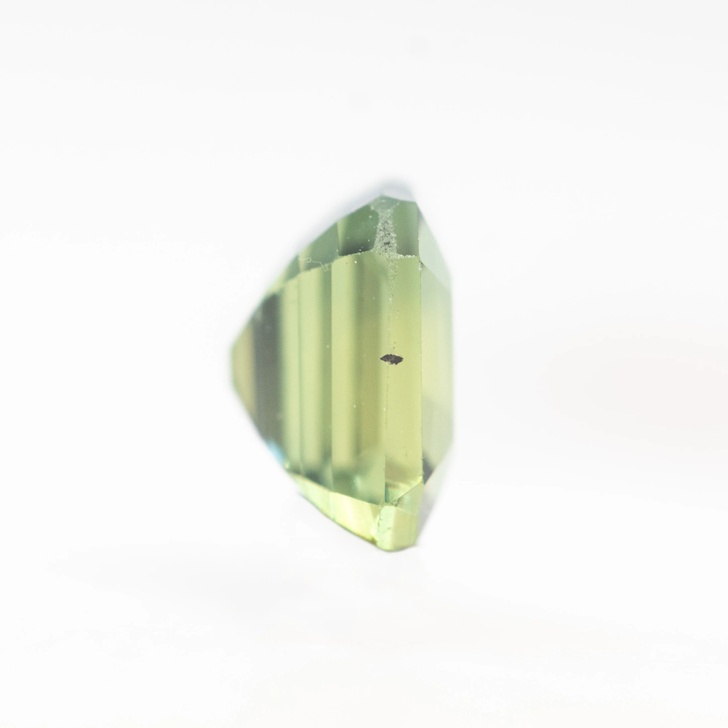 1.05 Carat Green Emerald Cut Sapphire for Custom Work - Inventory Code GECS105 - Image 5